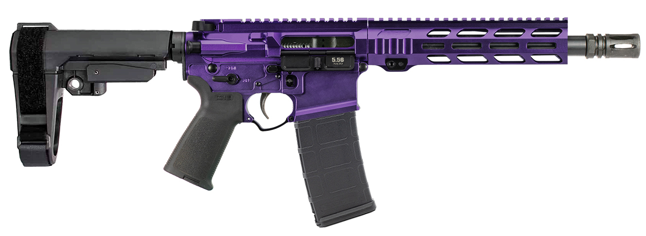 Alex Pro Firearms Apf 5.56 Pistol 2.0 5.56 NATO 10.5in 30rd Tactical Mermaid Cerakote
