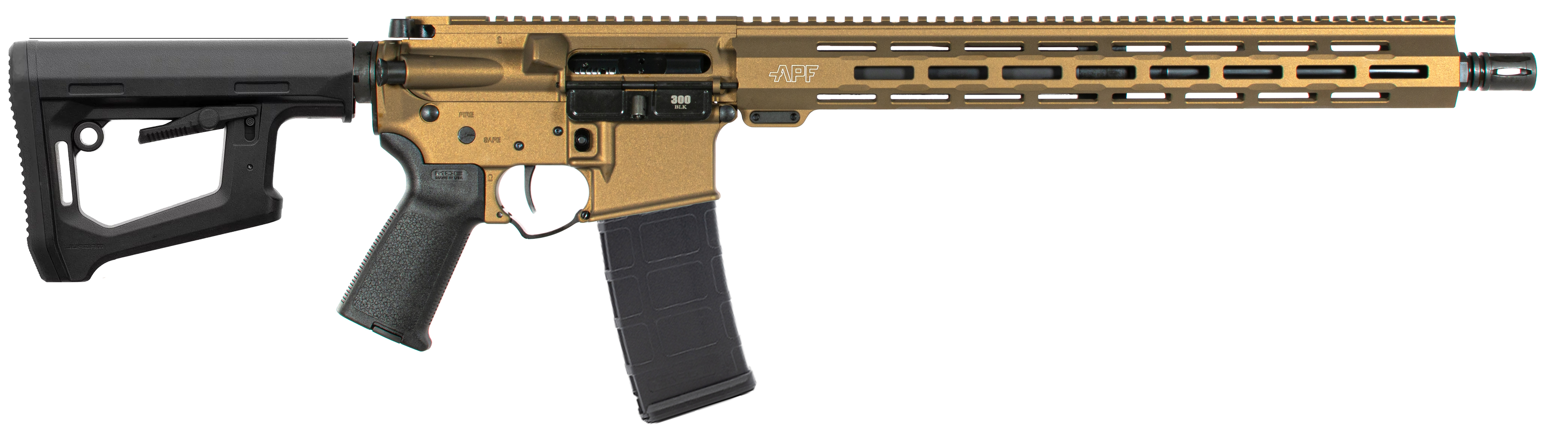 Alex Pro Firearms Apf Fury 5.56 NATO 16in 30rd Burnt Bronze Cerakote