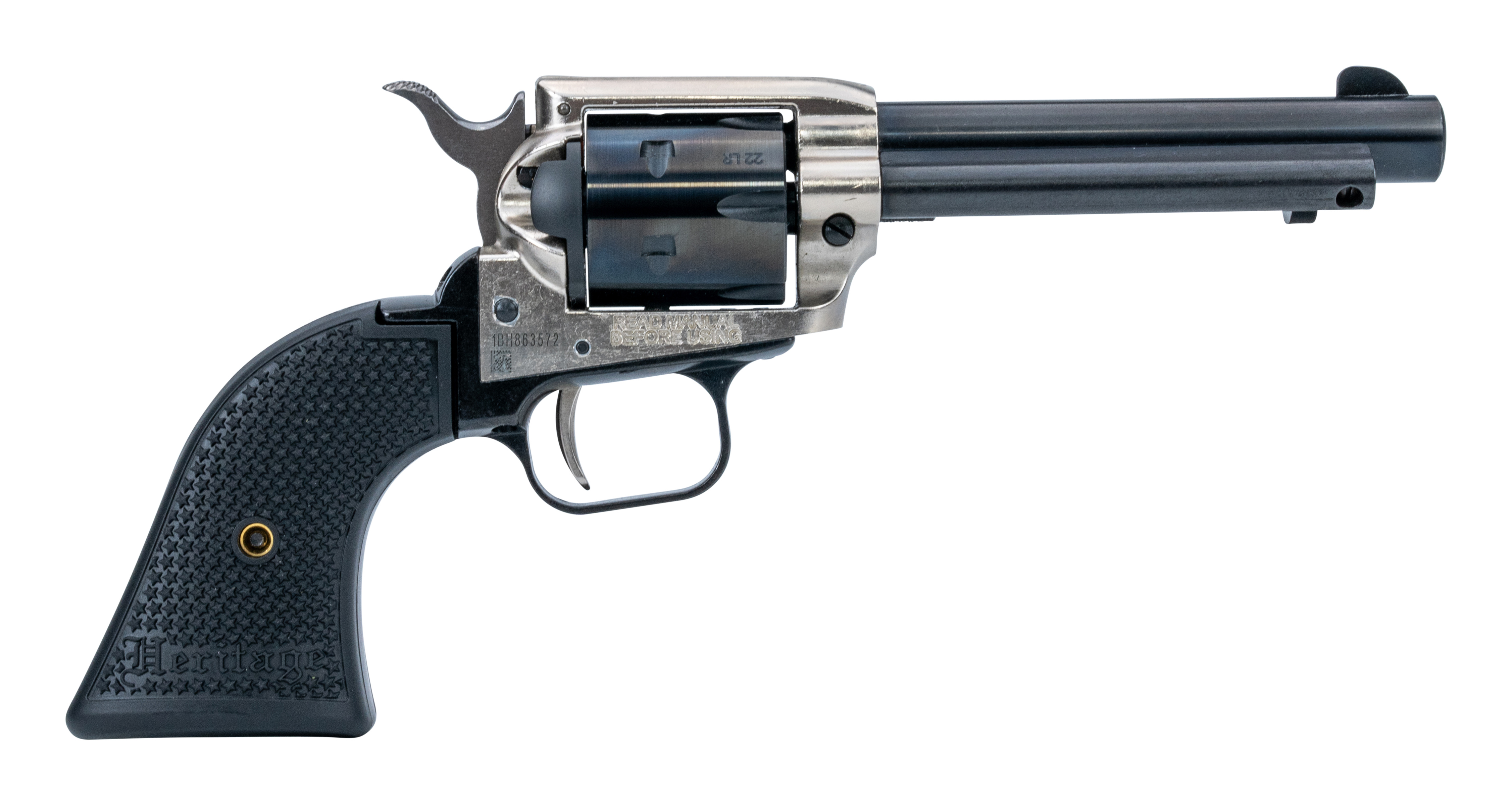 Heritage Manufacturing, Rough Rider Small Bore, .22 Long Rifle, 4.75 inch Barrel, 6 Rounds, Nickel Finish