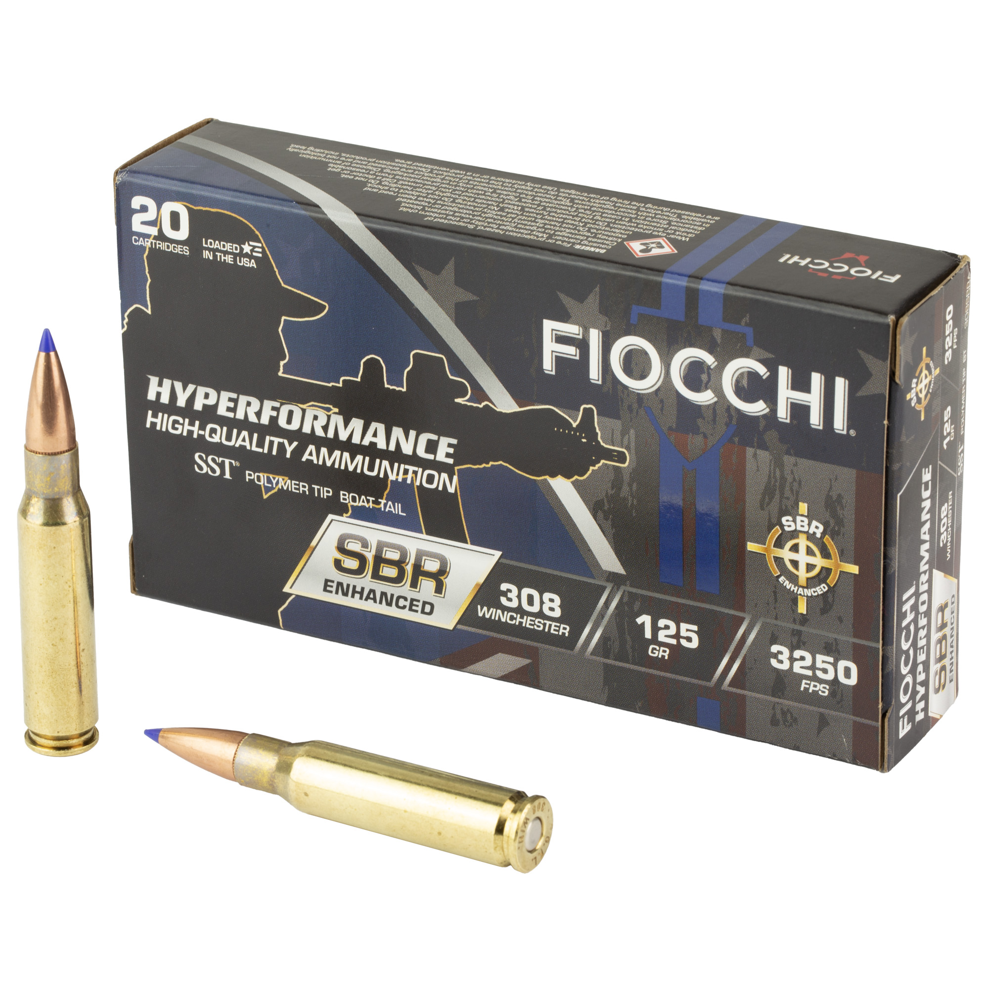 Fiocchi Hyperformance 308 Winchester Super Shock Tip 125 Grain 20 Rounds