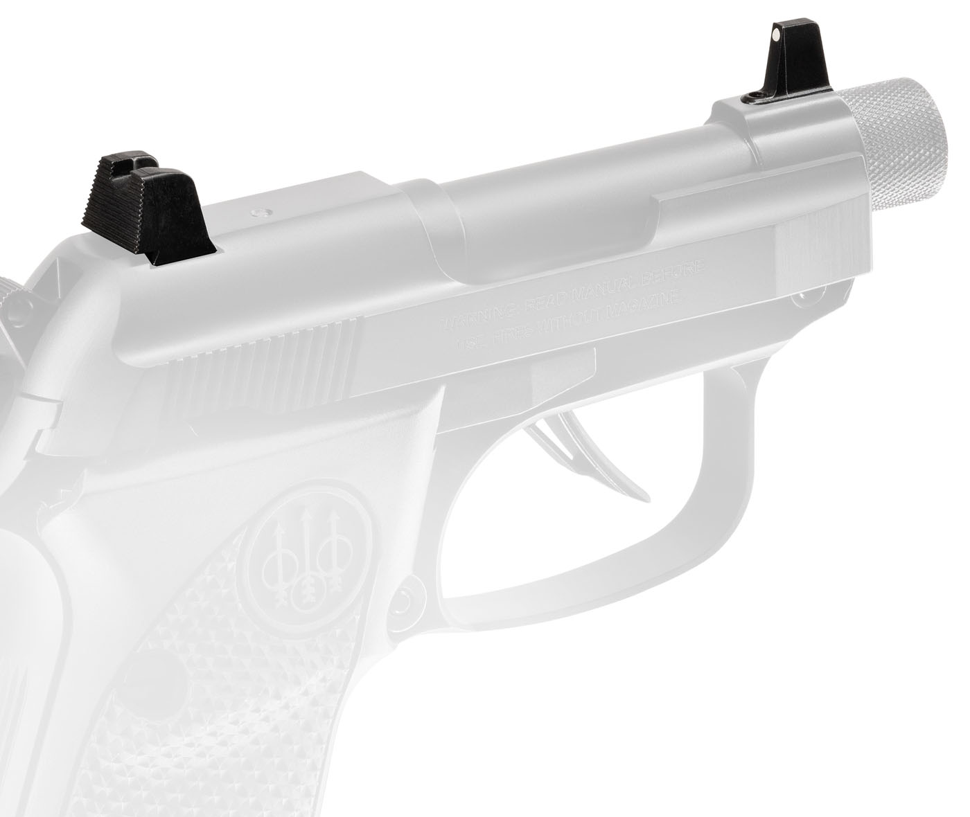 Beretta Ber 30x Sights Tall Steel Serrated Rear White Dot Front Co Witness