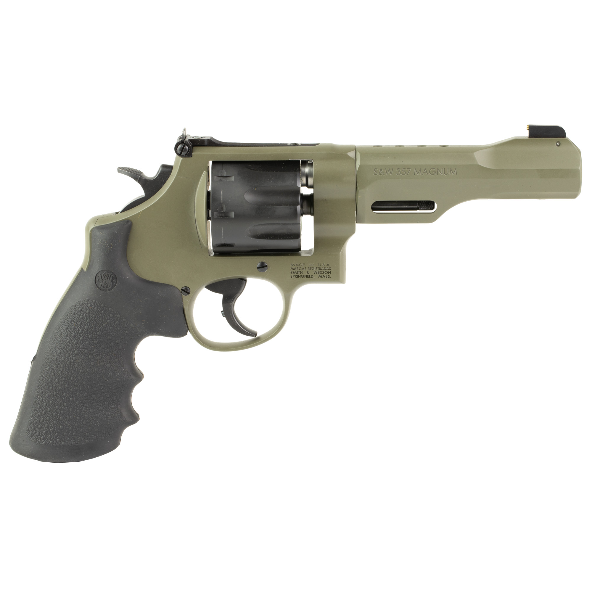 Smith & Wesson M327 357 Magnum/.38 Special 5 inch 8-Round Moss Cerakote Synthetic Grip
