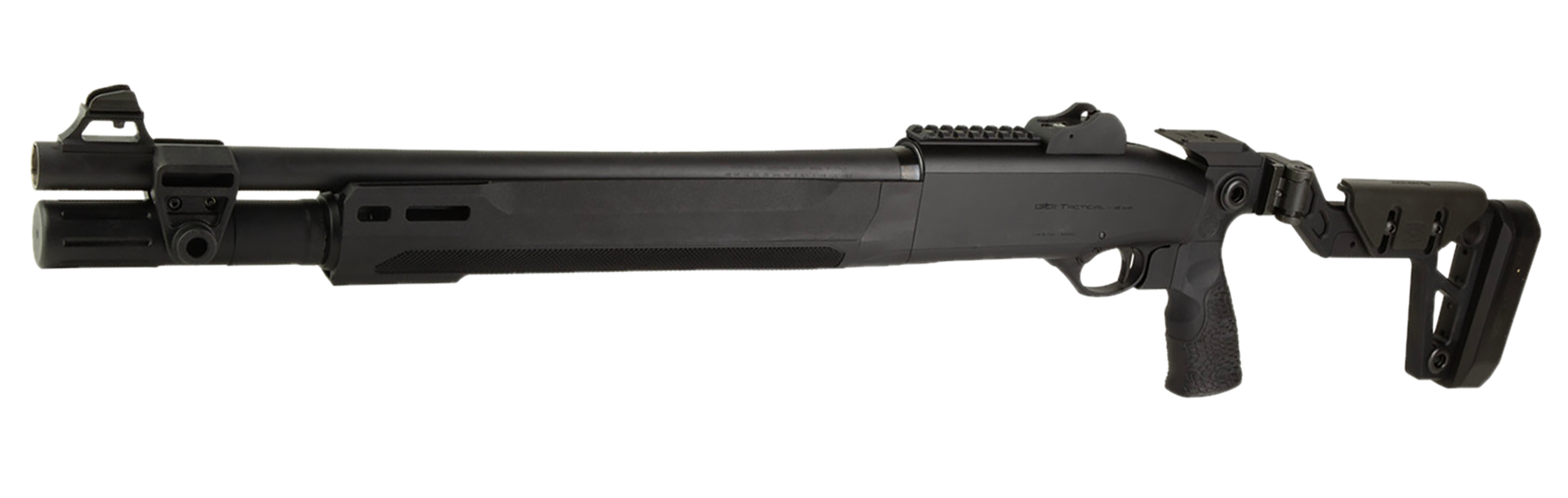 Langdon Tactical Tech LTT1301HBCFBLK Beretta 1301 LTT  3" 7+1 Black Heat Shield Barrel, Black Receiver, Black Chisel Folding Synthetic Stock, Beretta Patrol Forend