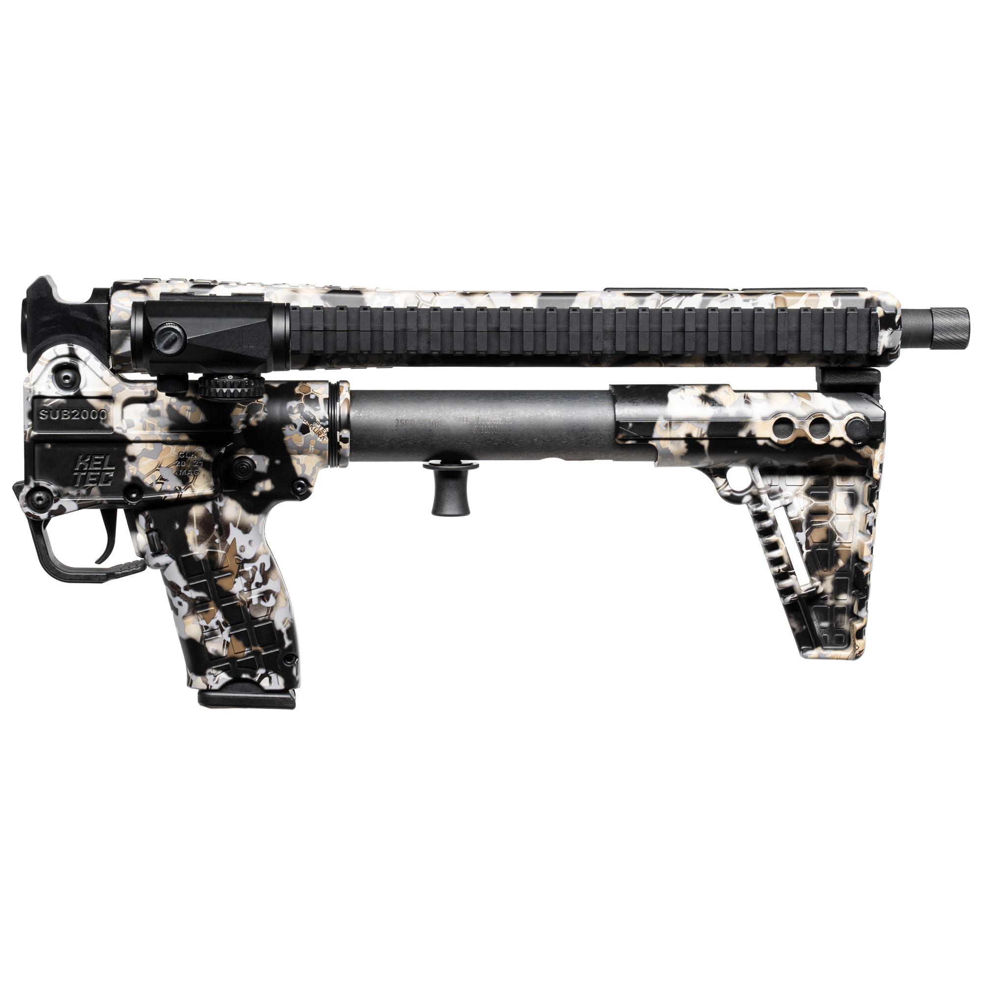 Kel-Tec SUB2000 Gen 3 Defender 10mm 16.15" 15rd Kryptek Skyfall Vortex Crossfire Rifle