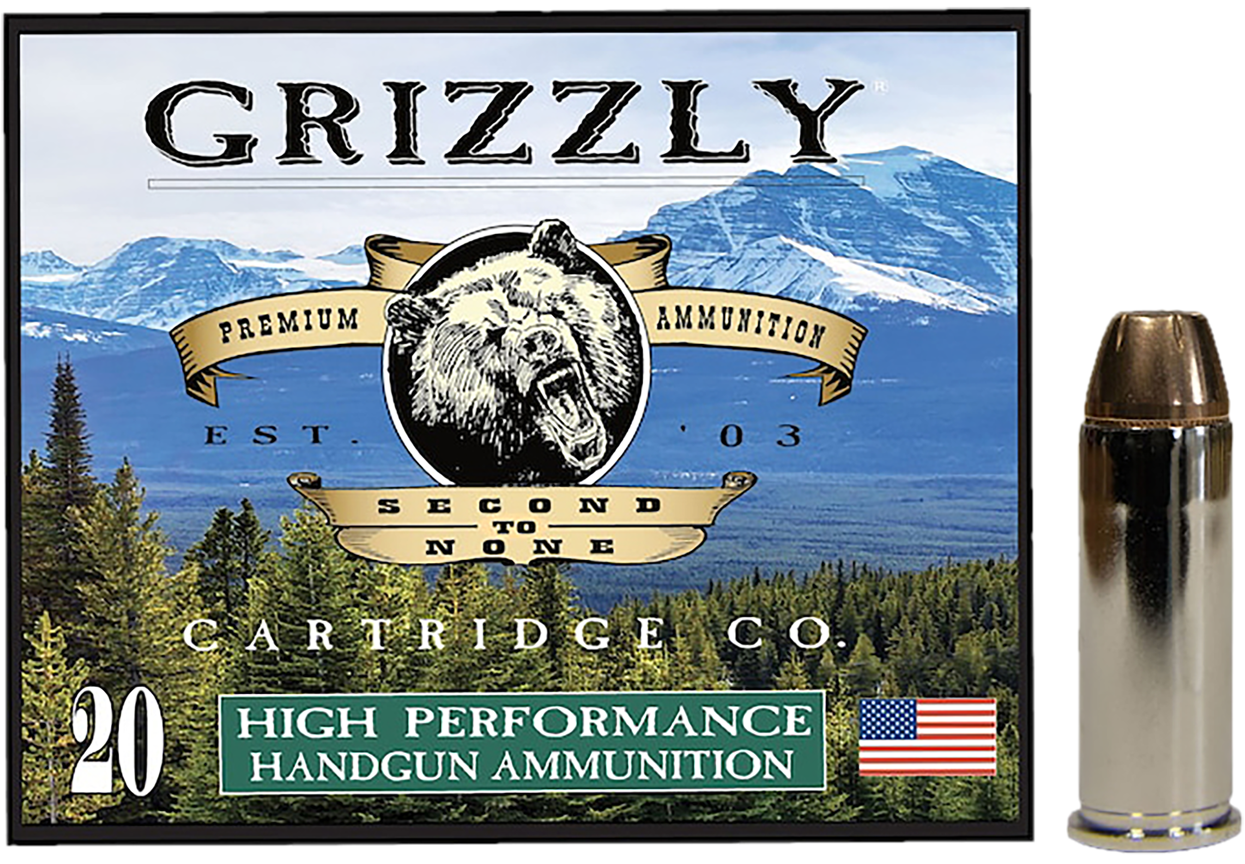 Grizzly Ammo GC44SP5   44Special 240gr Jacketed Hollow Point 20 Per Box/10 Case