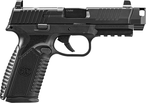 FN 510 MRD Compensator 10mm Auto 4.43 in 15rd Stainless Slide Gray Polymer