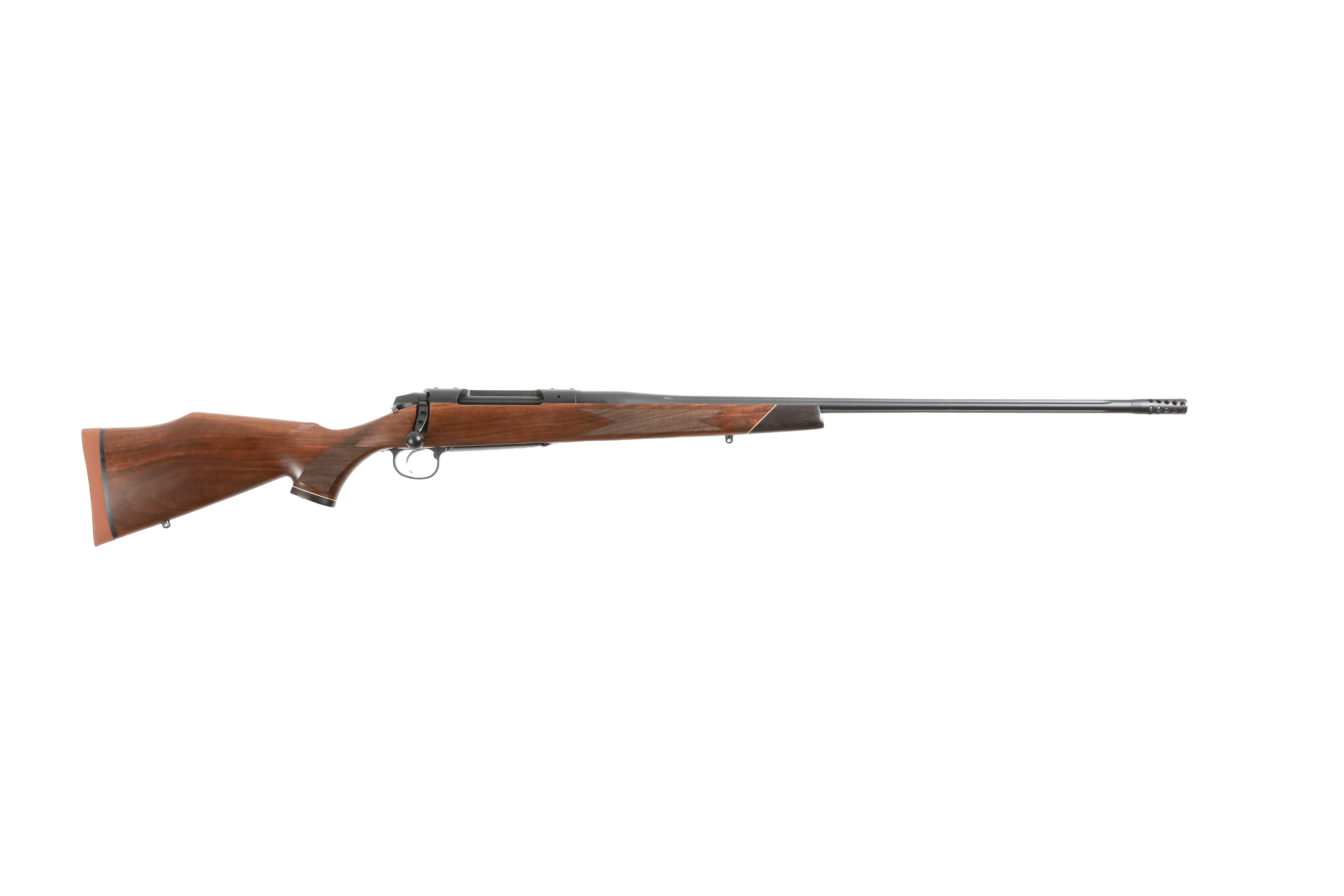 Weatherby Model 307 22 Creedmoor Fluted Barrel Graphite Cerakote Fancy Walnut Stock