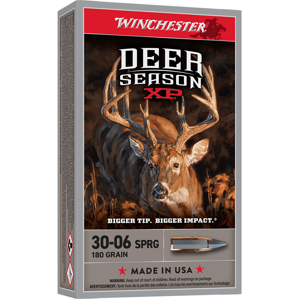 Winchester, Deer Season XP, 30-06 Springfield, Expanding Polymer Tip, 180 Grain, 20 Rounds