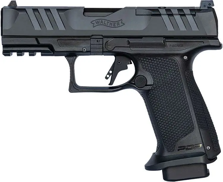 Walther PDP F-Series Pro E 9mm Luger 4" 10+1 Optic Ready Black