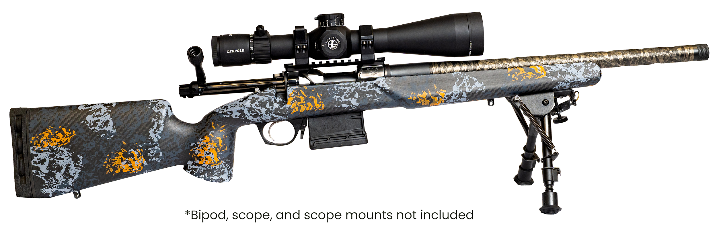 Horizon Firearms RF010A501614C18 Venatic Carbon 7mm Back Country 16" Fluted Threaded Barrel, Drilled & Tapped Receiver, Arca Rail Forend, Iota EKO Carbon Fiber Stock