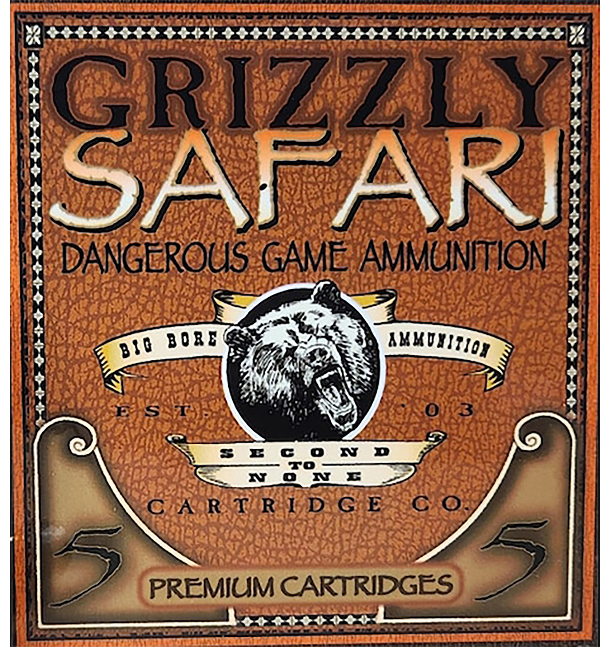 Grizzly Ammo GC47NE2 470NitroExpress 500gr Solid Brass 5 Per Box/10 Case