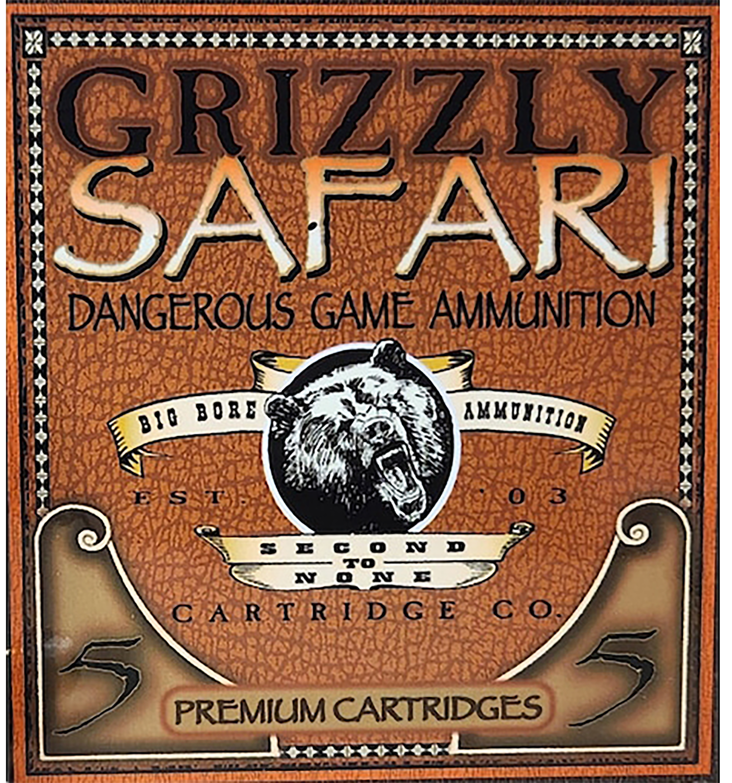 Grizzly Ammo GC416RG5 416Rigby 400gr Solid Brass 5 Per Box/10 Case