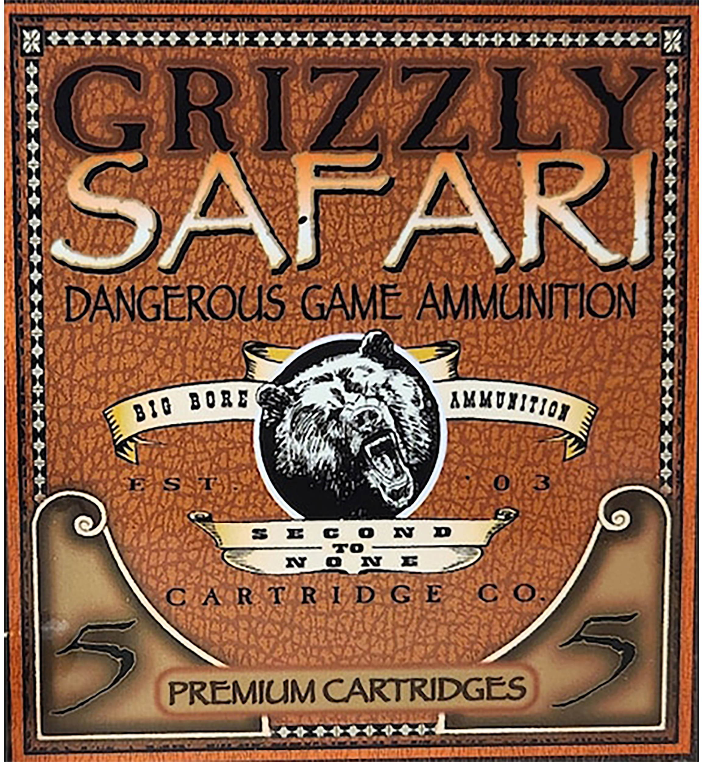 Grizzly Ammo GC416REM5   416RemMag 400gr Solid Brass 5 Per Box/10 Case