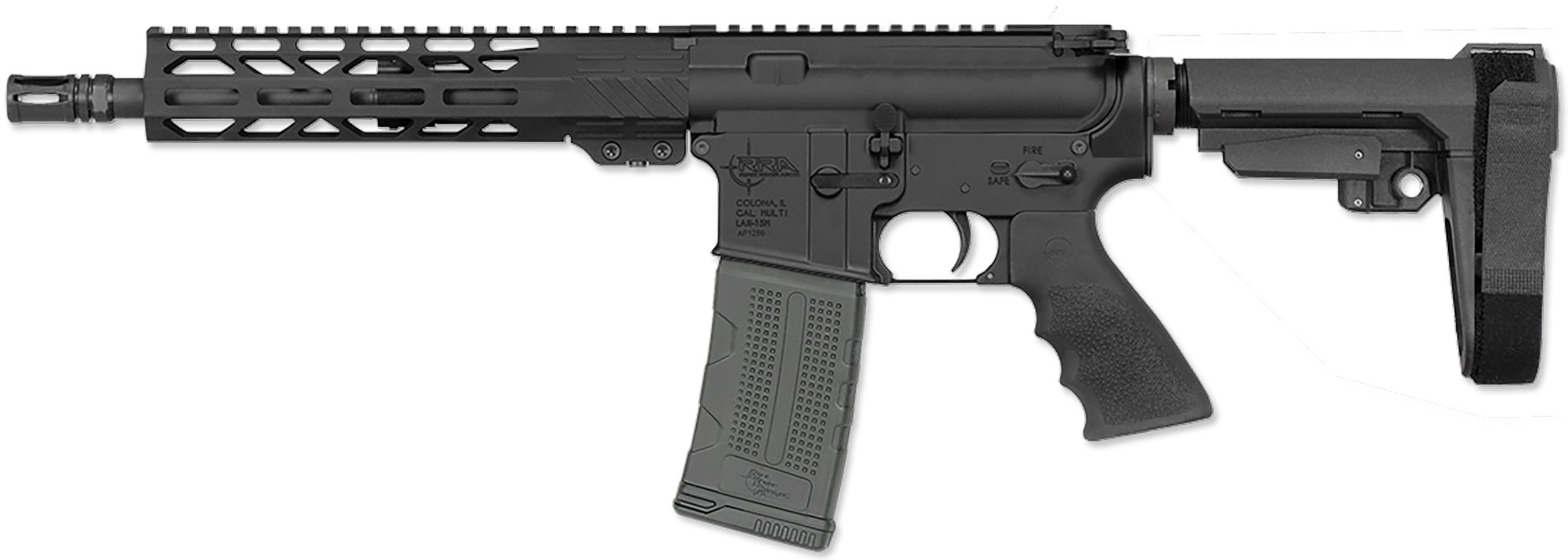 Rock River Arms BLK2142 LAR-15M RRAGE 300 AAC Blackout 30+1 10.50" Black Threaded Barrel, M-LOK Handguard, Black Aluminum Picatinny Rail Receiver, Black Polymer SB Tactical SBA3 Brace, Black A2 Grip