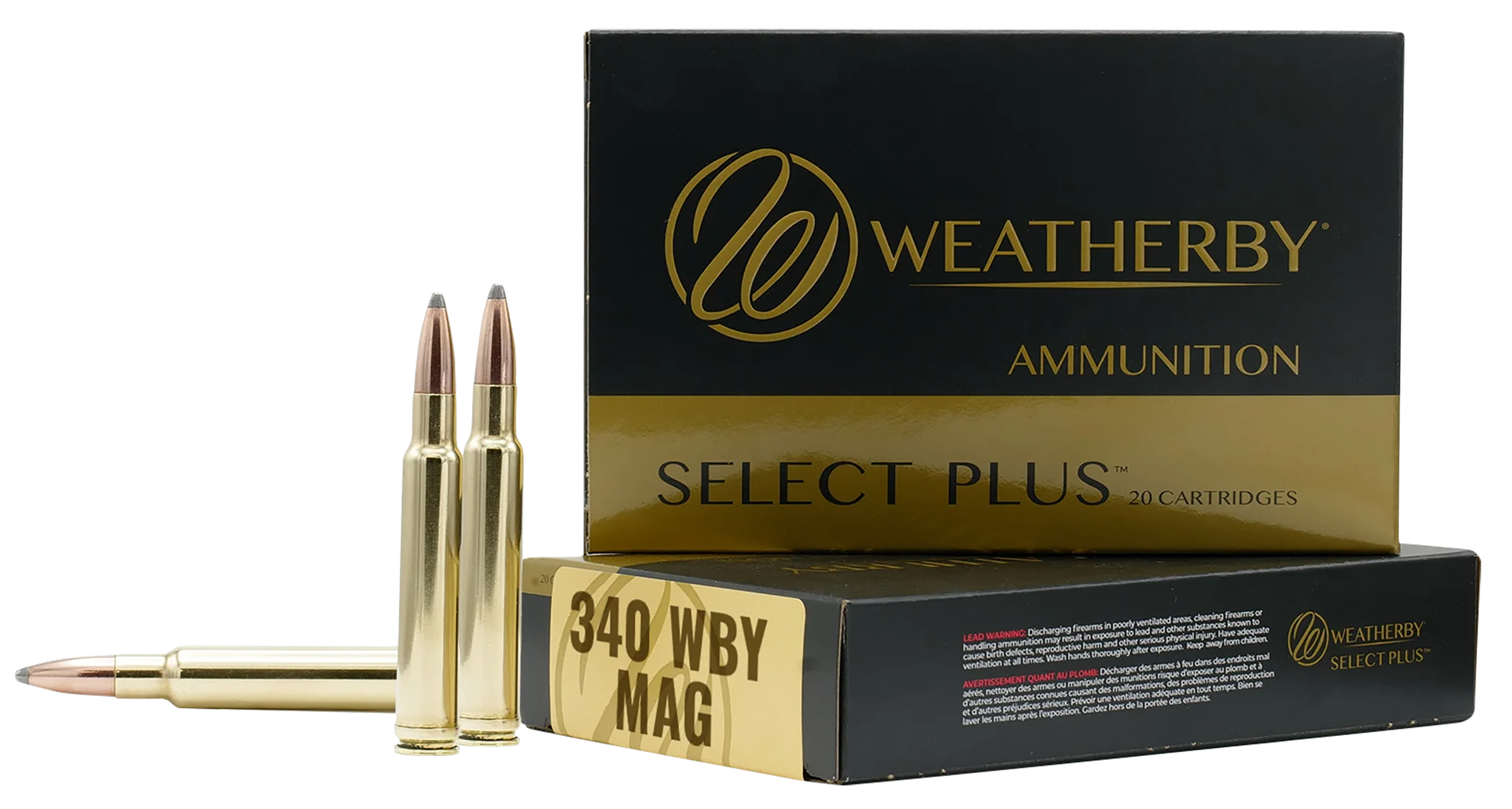 Weatherby Select Plus 340 Weatherby Magnum Hornady Interlock 225 Grain 20 Rounds