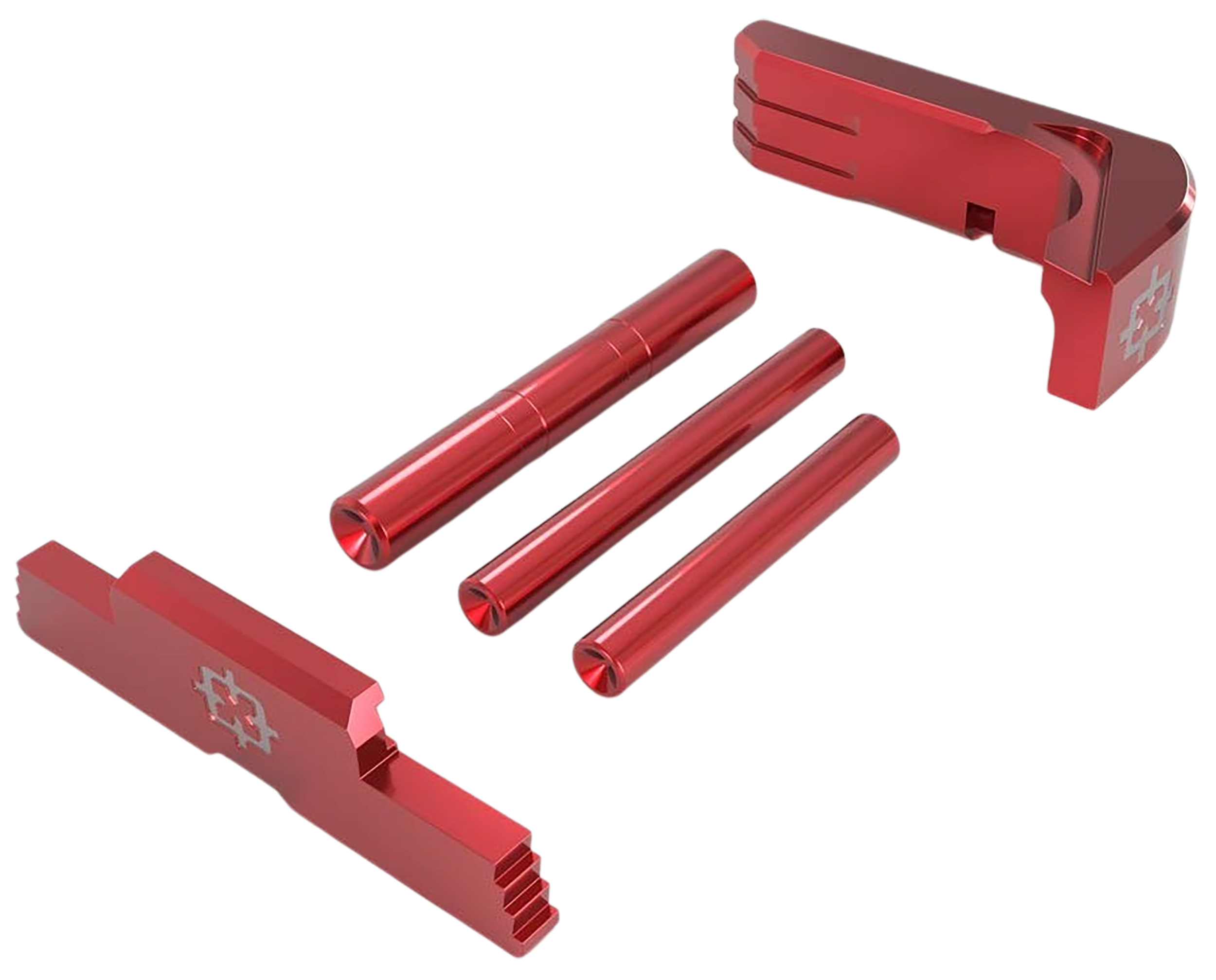 Cross Armory Glock 43 3 Piece Upgrade Kit Red Aluminum