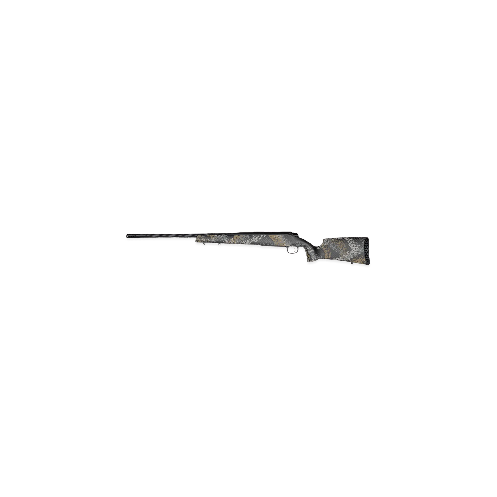 Weatherby Model 307 308 Winchester 20 Inch Spiral Fluted Barrel Graphite Cerakote
