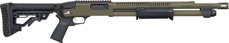 Mossberg 590R 12 gauge 18.5 inch 6+1 Od Green Cerakote