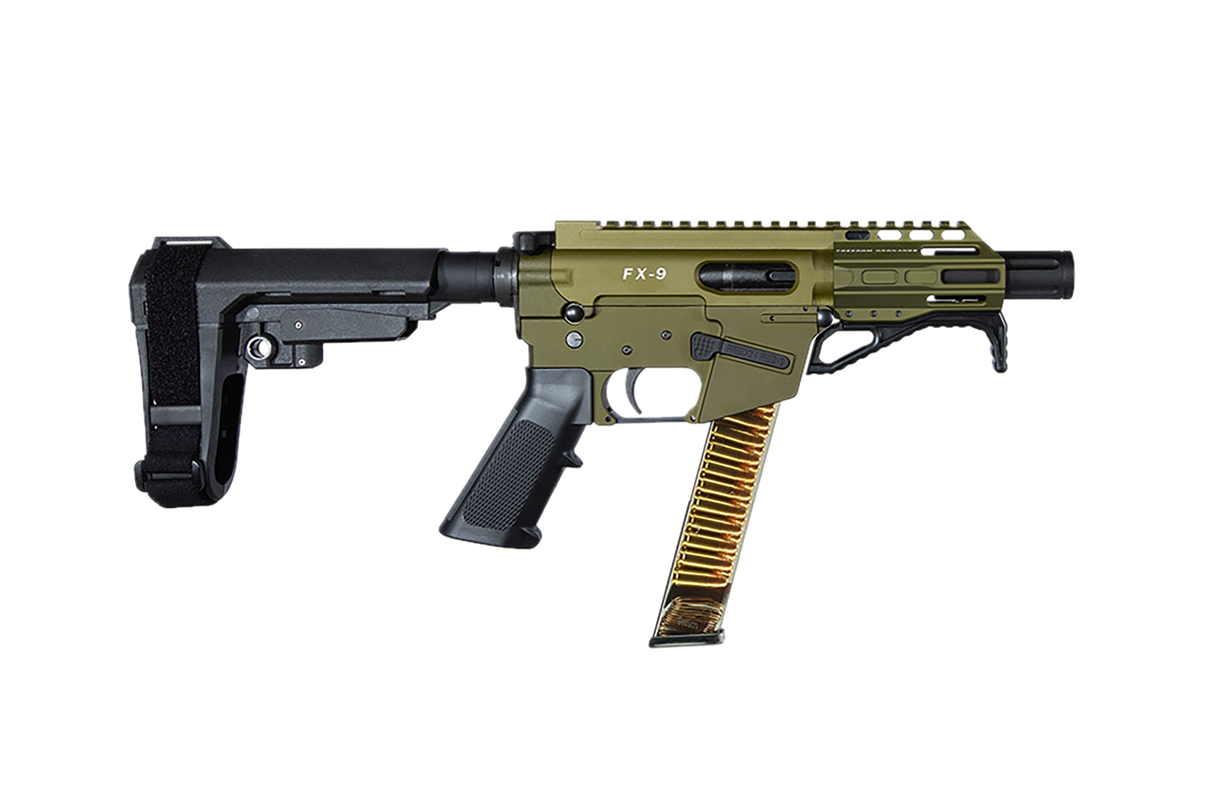 FREEDOM ORDNANCE FX9P4S-ODG FX9P  9mm Luger 31+1 4" OD Green