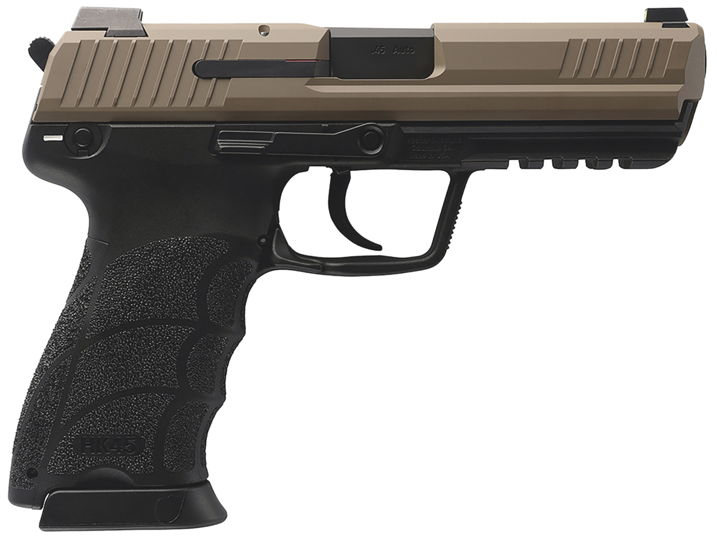 Heckler & Koch HK45 V1 45 ACP 4.46in 10+1 Flat Dark Earth Cerakote