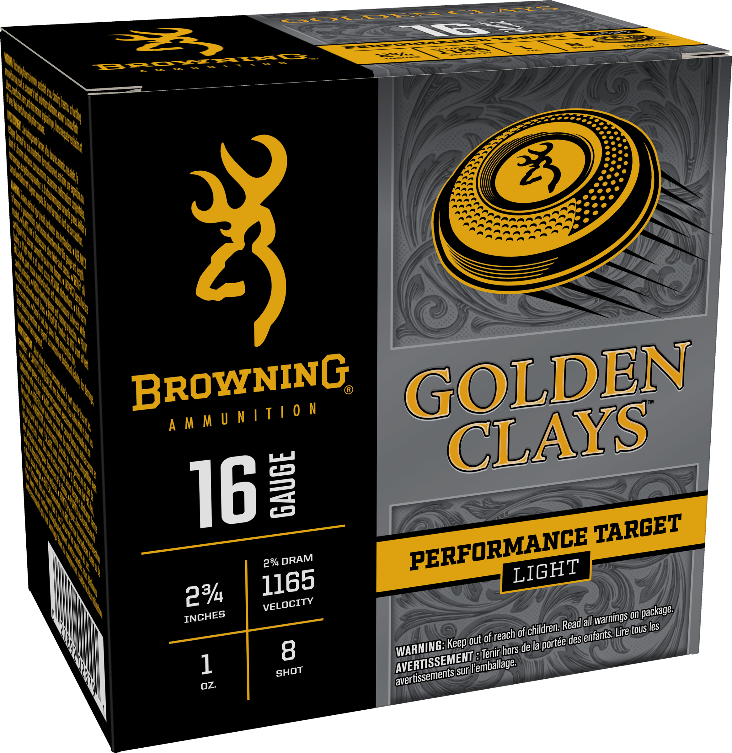 Browning Golden Clays 16 Gauge Shot 1 oz 25 Rounds
