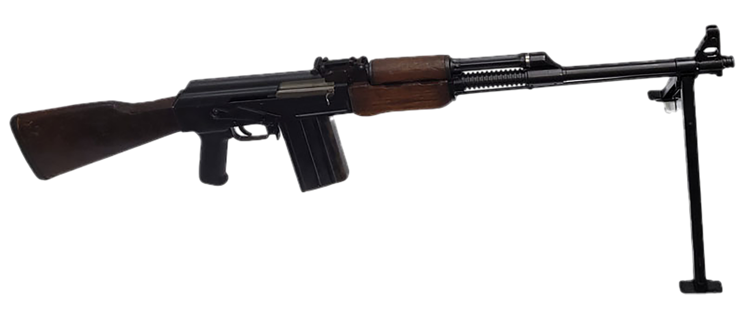Riley Defense Inc RAK308RPK RPK  308 Win 20+1 22" Blued Threaded Barrel, Blued Receiver, Fixed Wood Stock, Black Polymer Grip, Bayonet Lug, Bipod