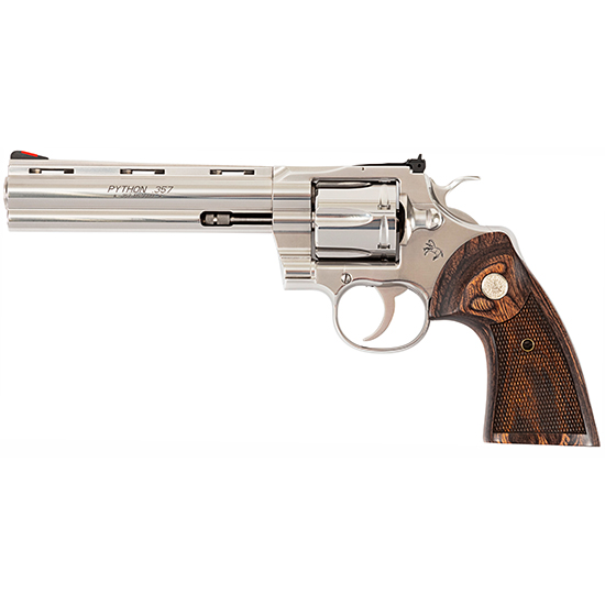 Colt Shooter's Model Python 357 Magnum 6in Barrel 6 Rounds Semi-Bright Stainless