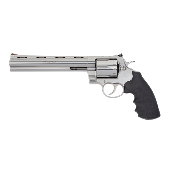 Colt Anaconda 44 Magnum 8in Barrel 6 Rounds Stainless Semi-Bright Hogue Grips