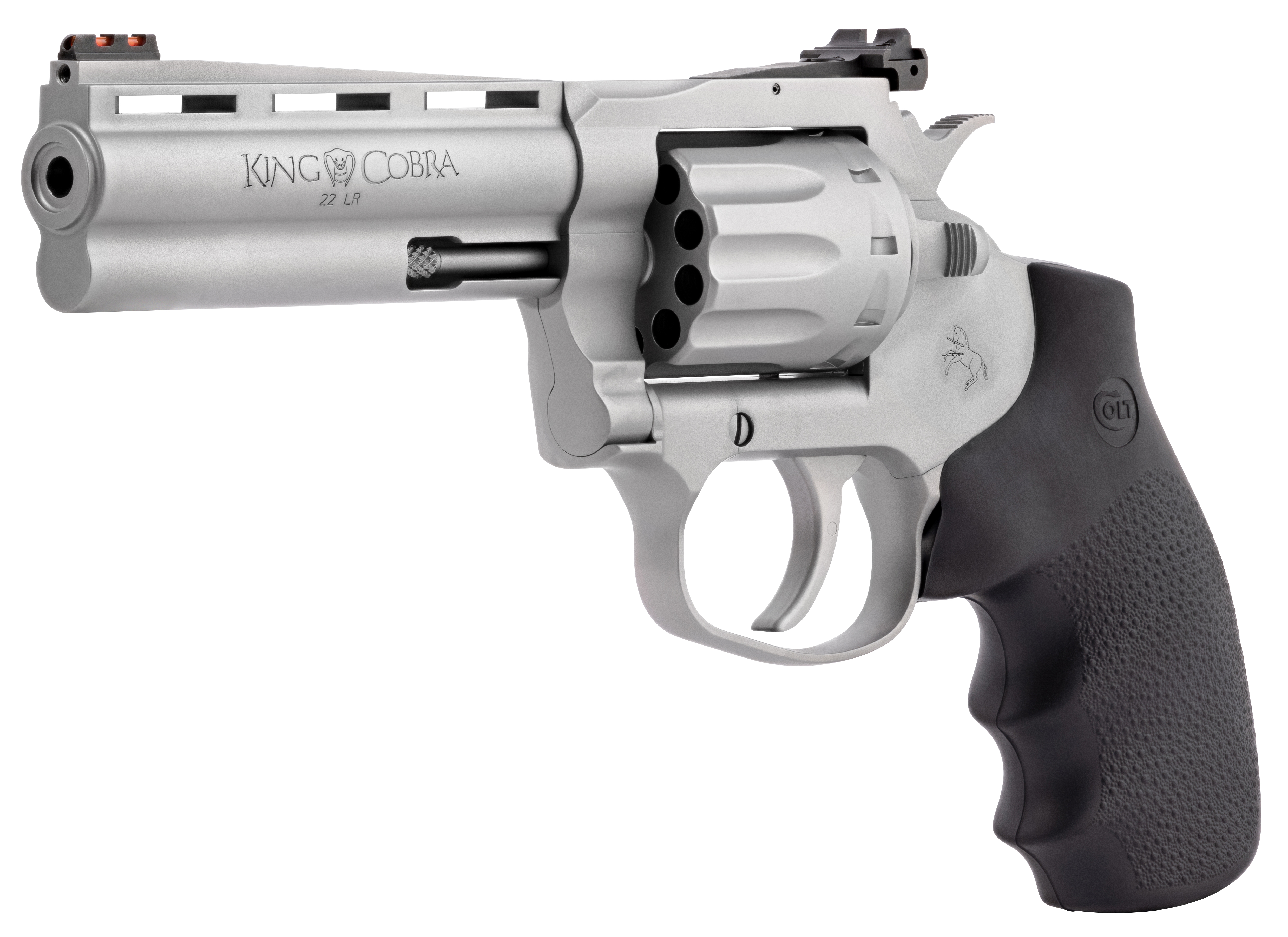 Colt King Cobra 22 Long Rifle 4.25 in 10 Round Matte Stainless Hogue