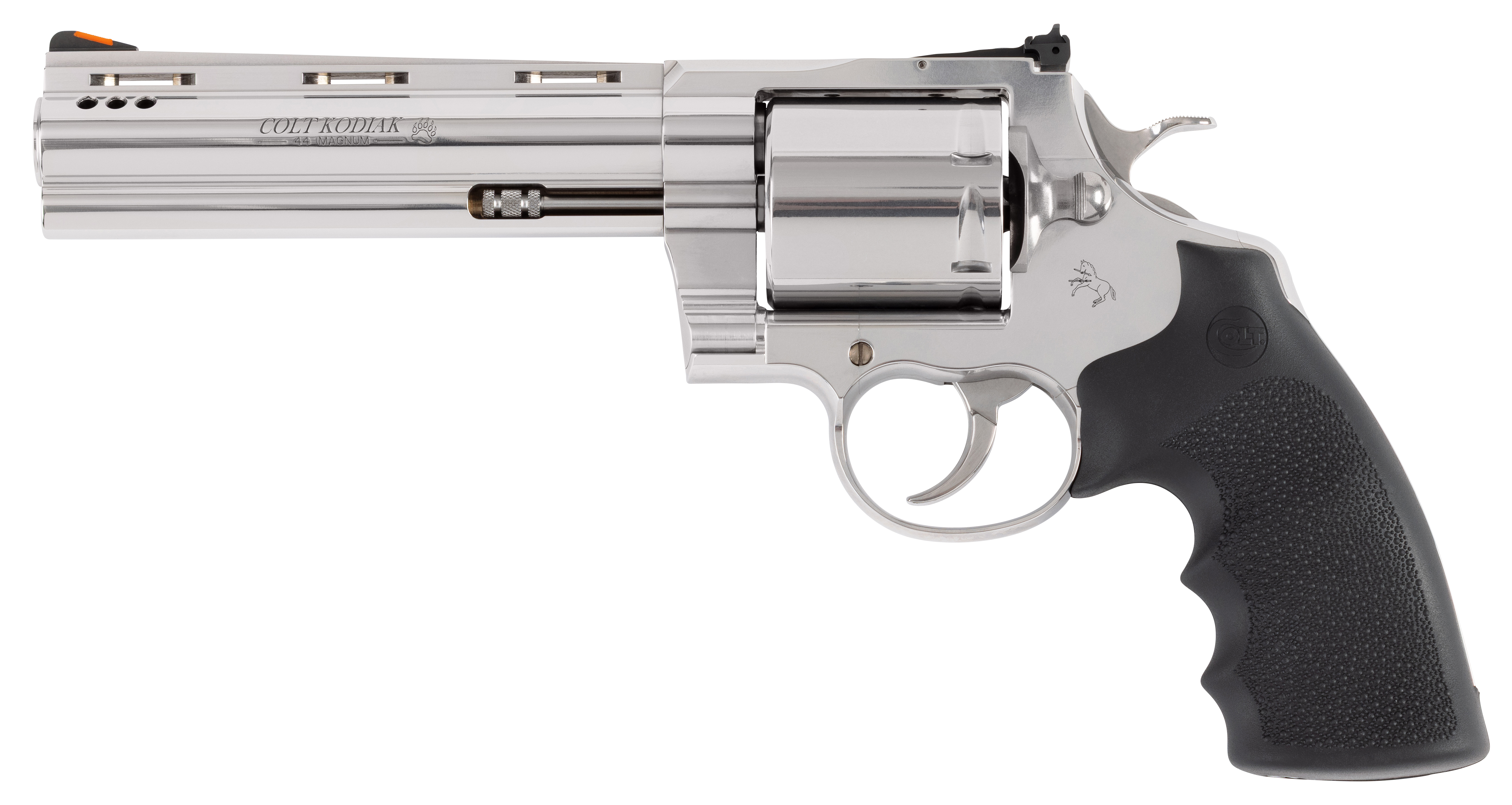 Colt Kodiak 44 Magnum 6in 6-Round Stainless Steel Unfluted Hogue Grips