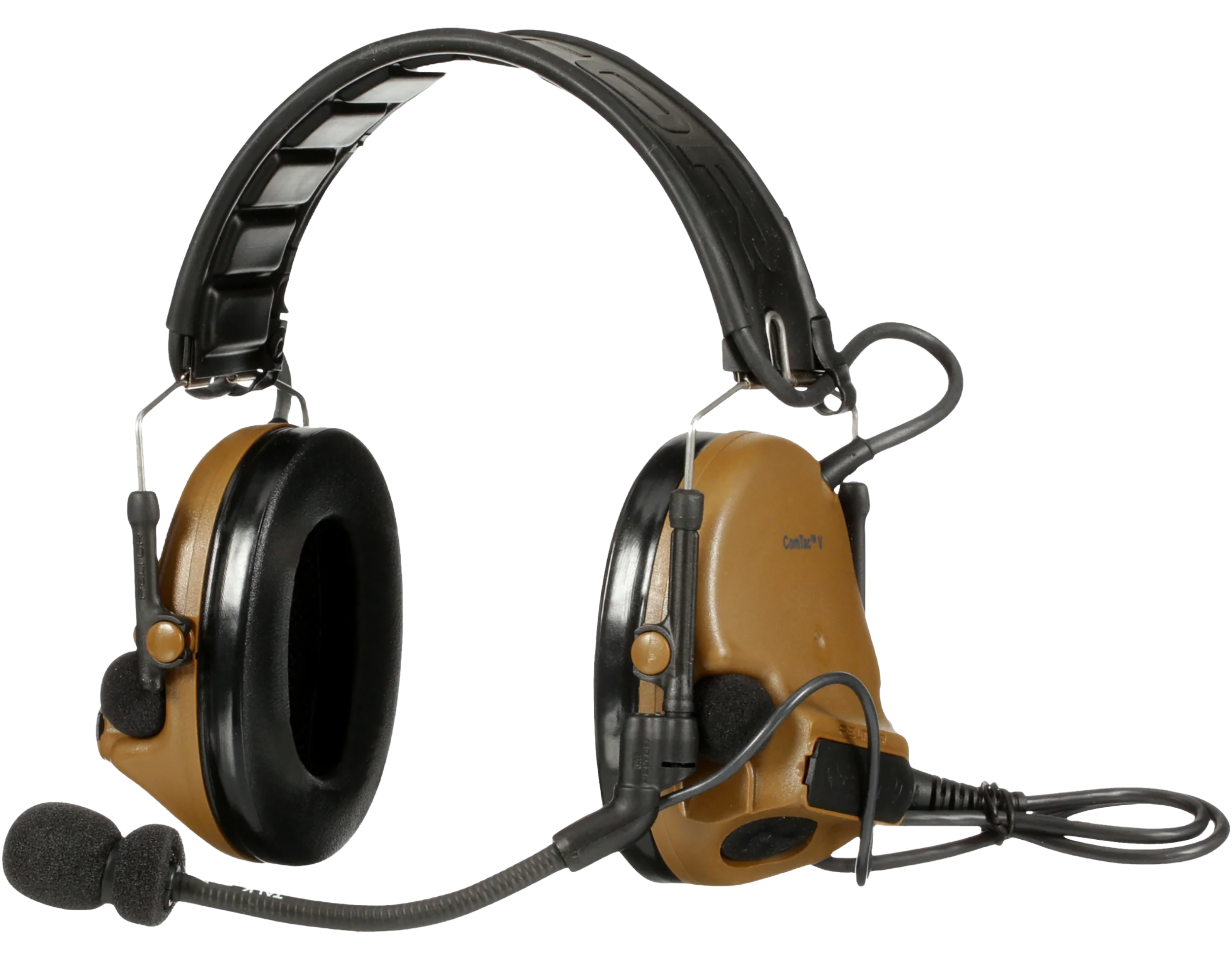 Peltor MT20H682FB47CY 3M Peltor  23 dB Over the Head Coyote Tan
