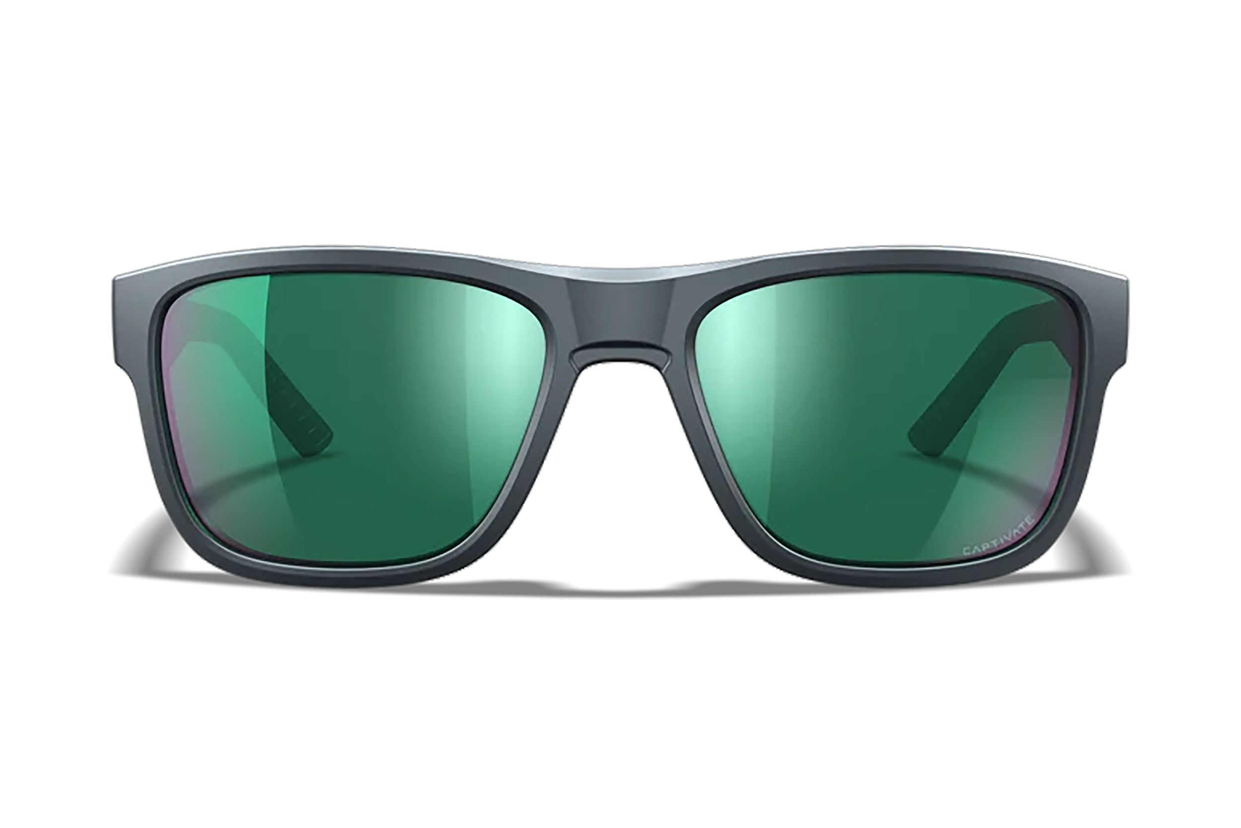 Wiley X AC6OVN17 Ovation  Green Mirror Lens Dark Gray Frame