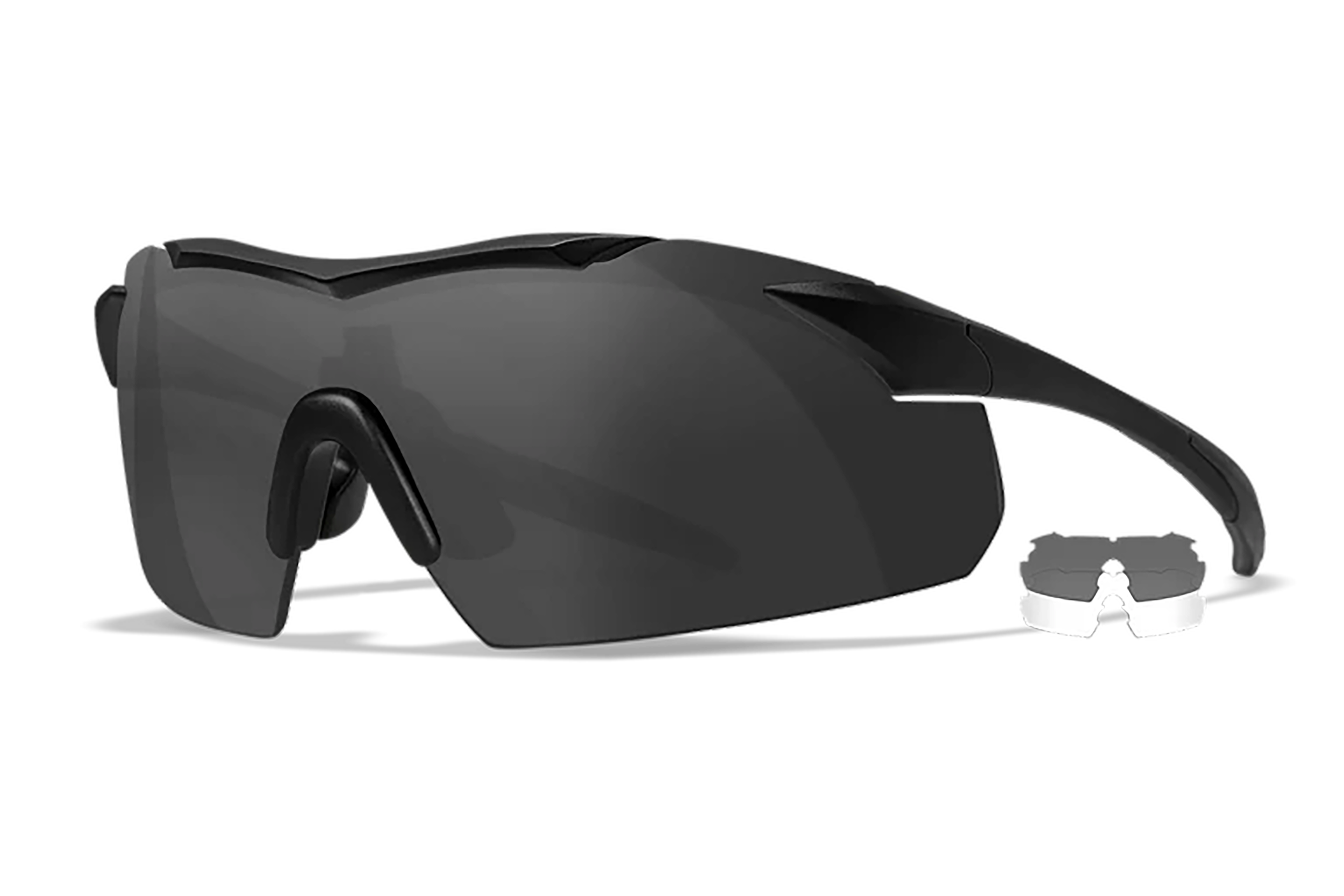 Wiley X 3501 Vapor  Smoke Gray/Clear Lens Polycarbonate Matte Black Frame
