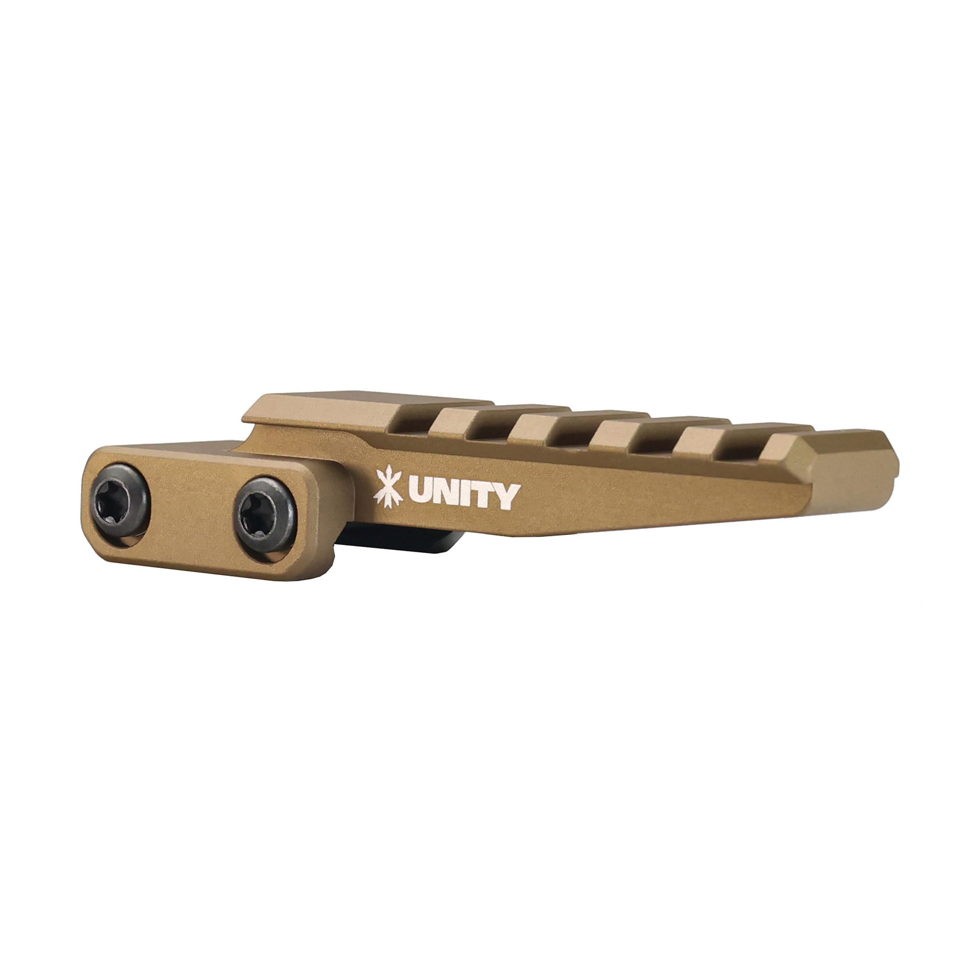 Unity Tactical FAST Thermal Riser FDE Elevates to 2 point 05 Inch Centerline on Picatinny
