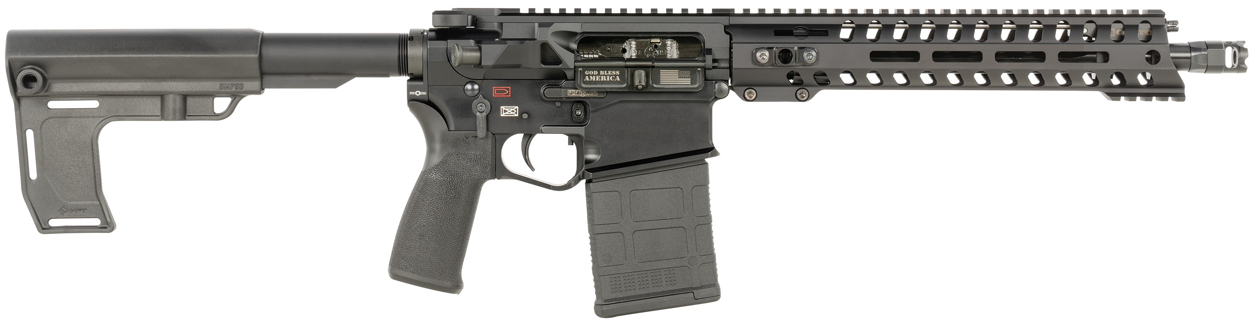 Patriot Ordnance Factory Revolution DI 308 Winchester 12.5 in 20+1 Black Nitride