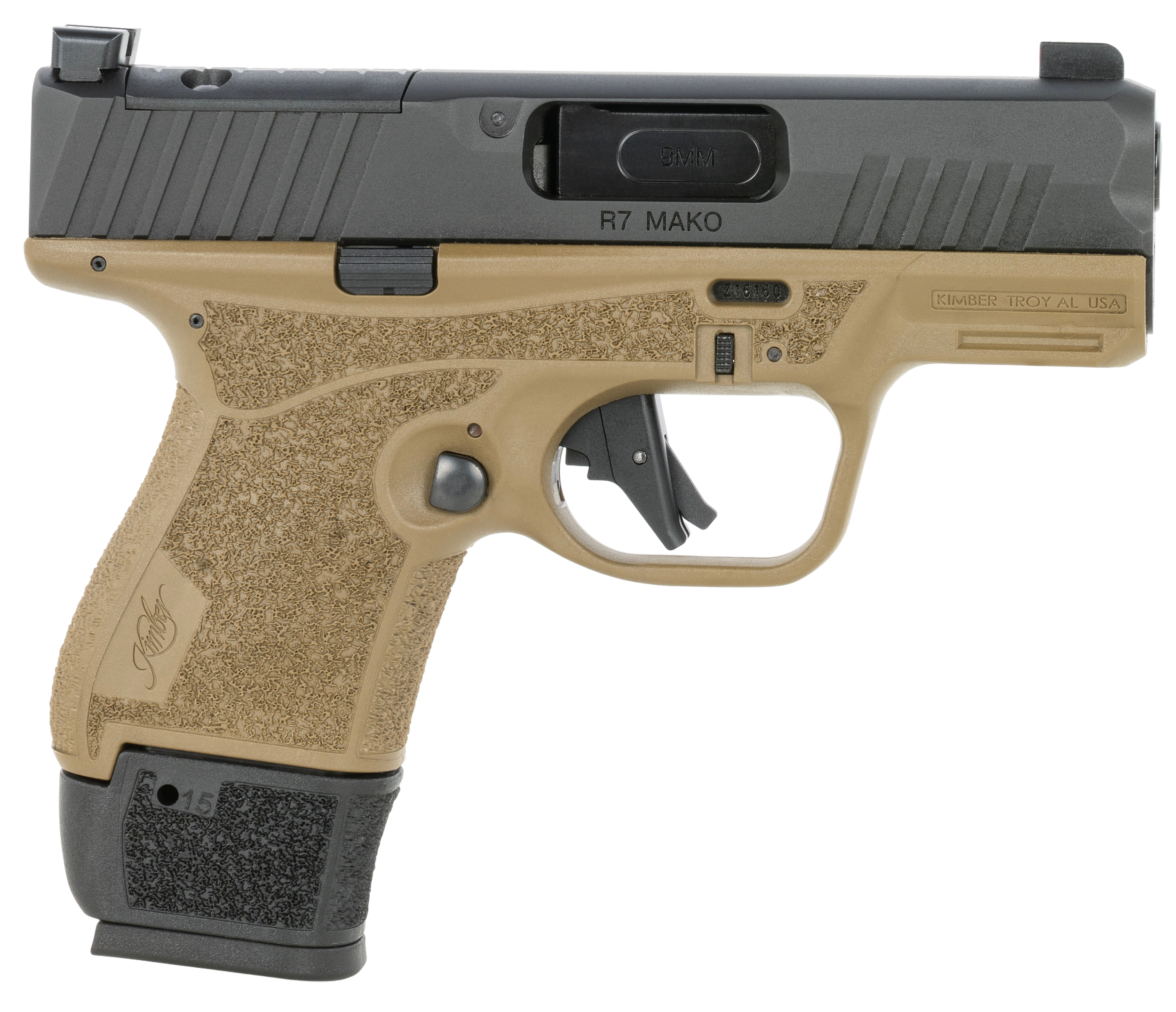 KIMBER 3800040 R7 MAKO FDE (OR)  9MM 11/15R