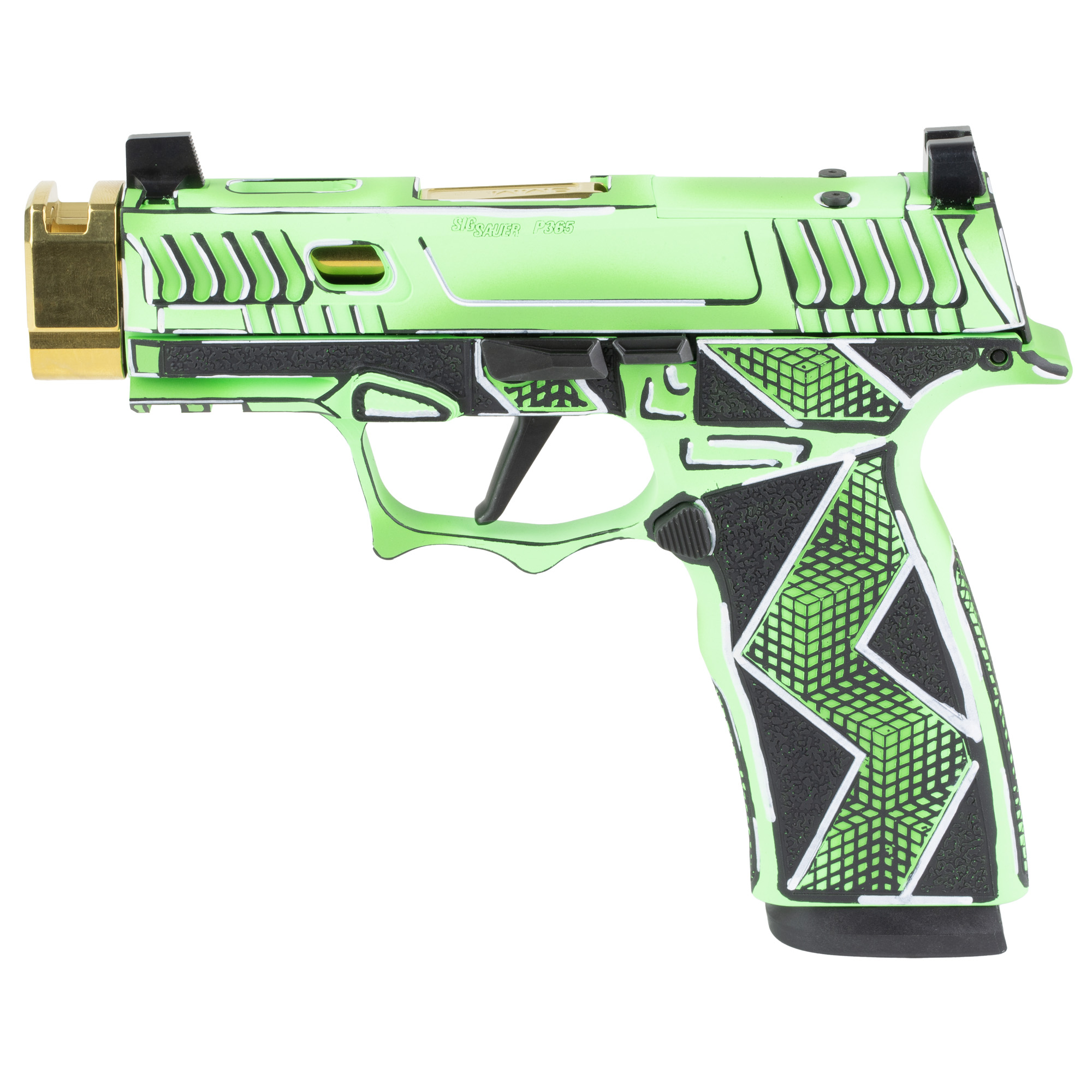 Sig Sauer Komodo Anime 9mm Luger 3.1" 17 Rounds Green Cerakote