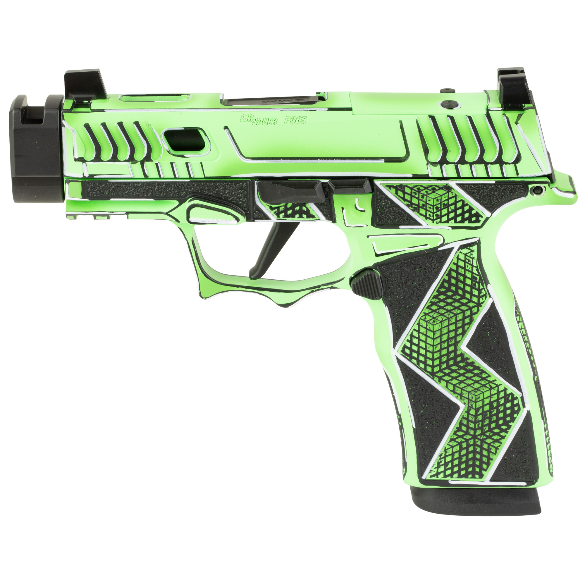 Sig Sauer Komodo Anime 9mm Luger 3.1" 17 Rounds Green/Cerakote