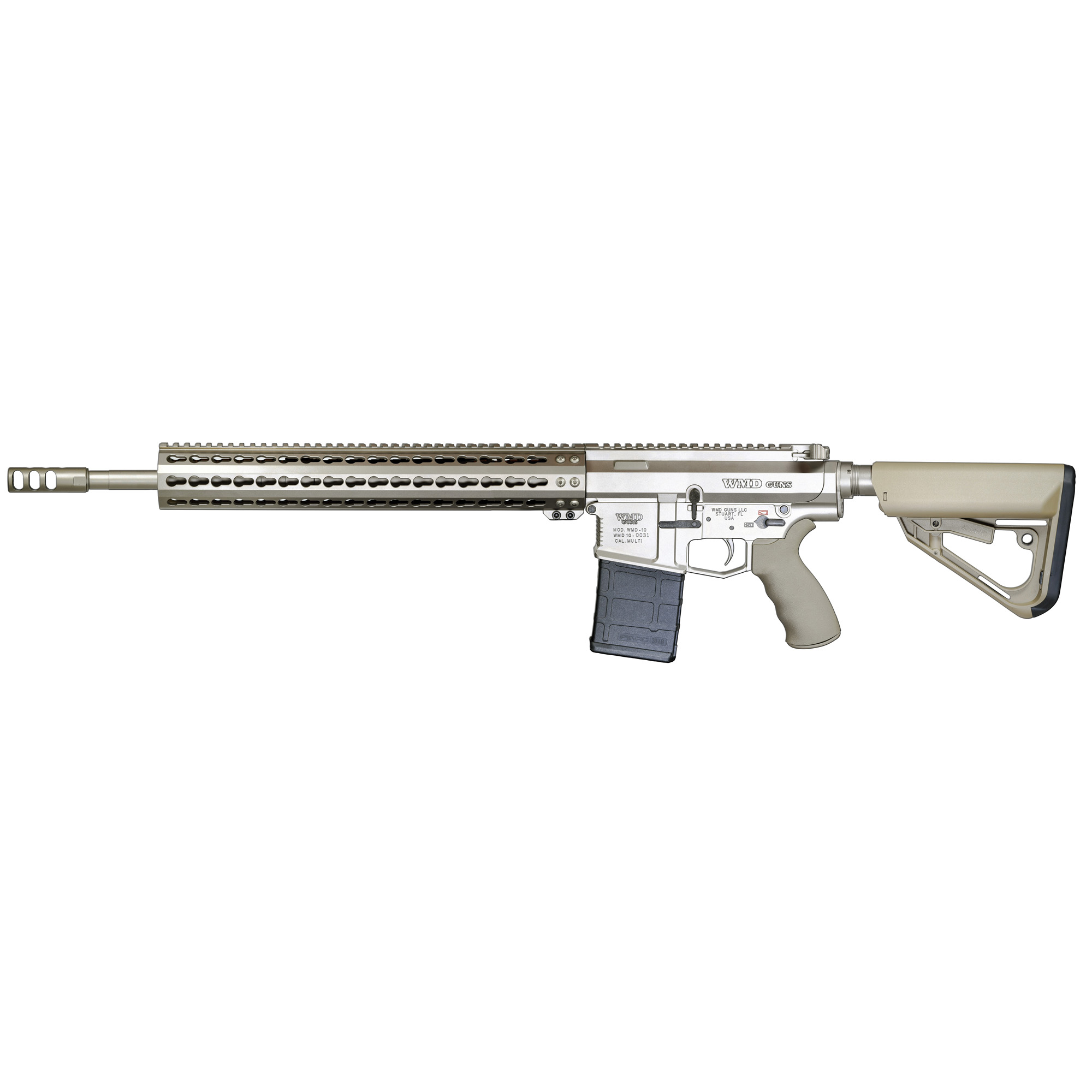 WMD BIG BEAST 7.62X51 18" 20RD SILVR