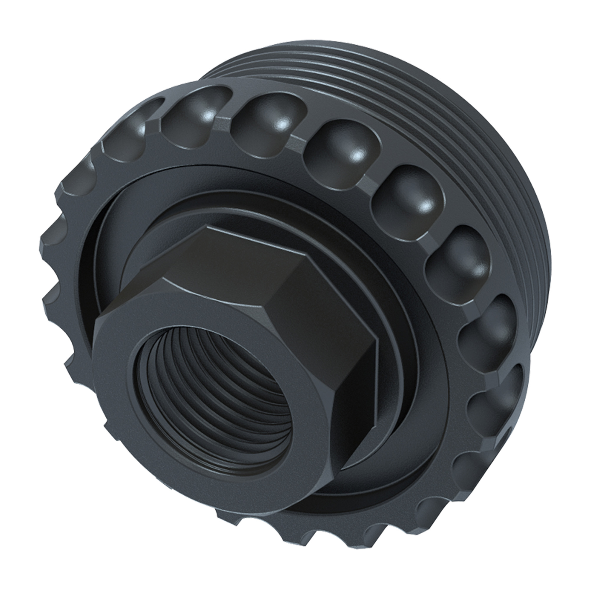 Lantac HUB ADC DT 1/2X28 Adaptor for Suppressor Mounting