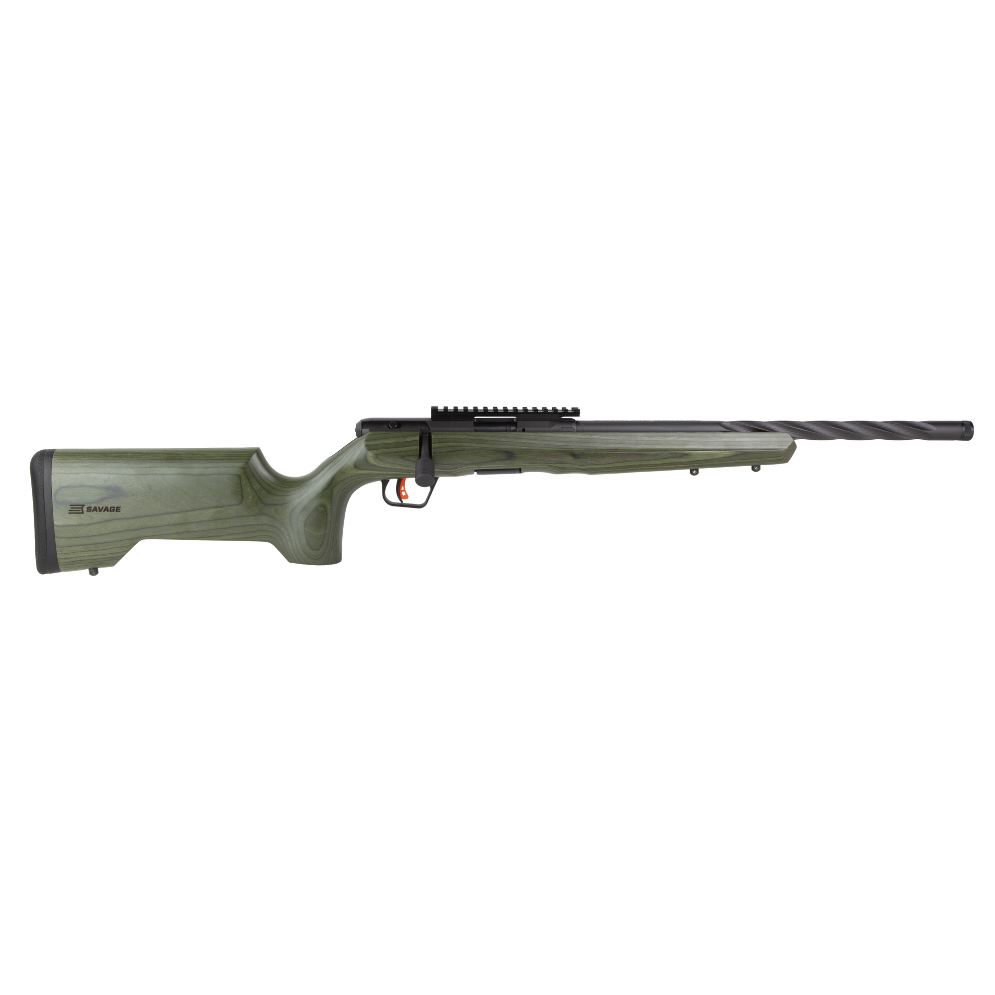 Savage B17 Timber Tact 17 HMR 18 Inch 10 Rounds OD Green Laminate