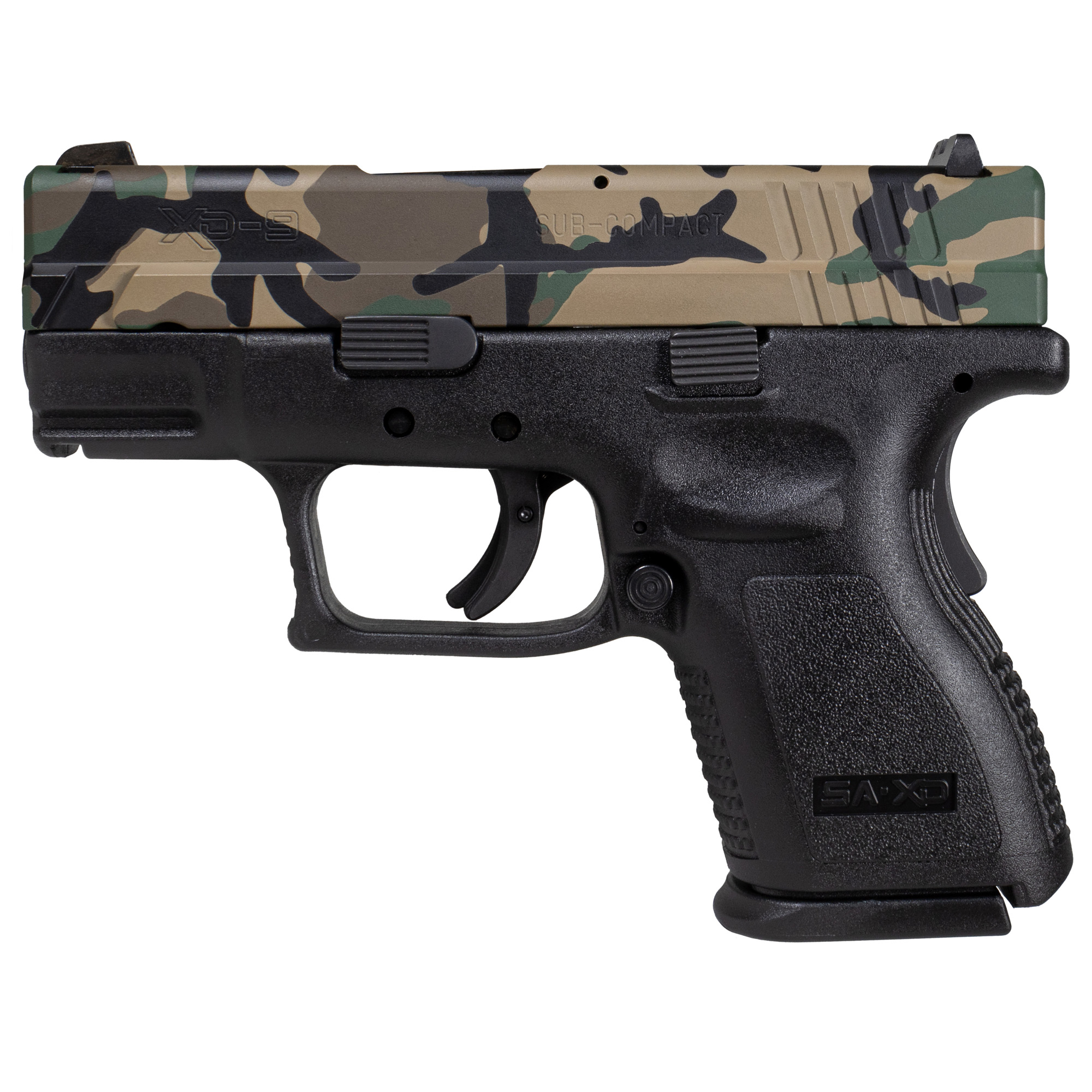 Springfield Armory XD 9mm 3" 16 Rounds Woodland Camo Cerakote Finish