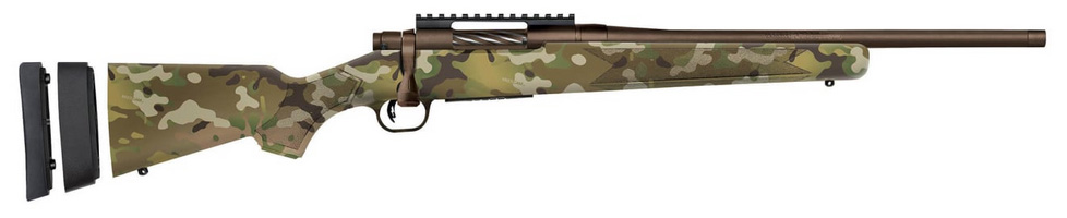 Mossberg Patriot Super Bantam Carbine Rifle 350 Legend 18 in 4 Rounds Multicam Brown Cerakote
