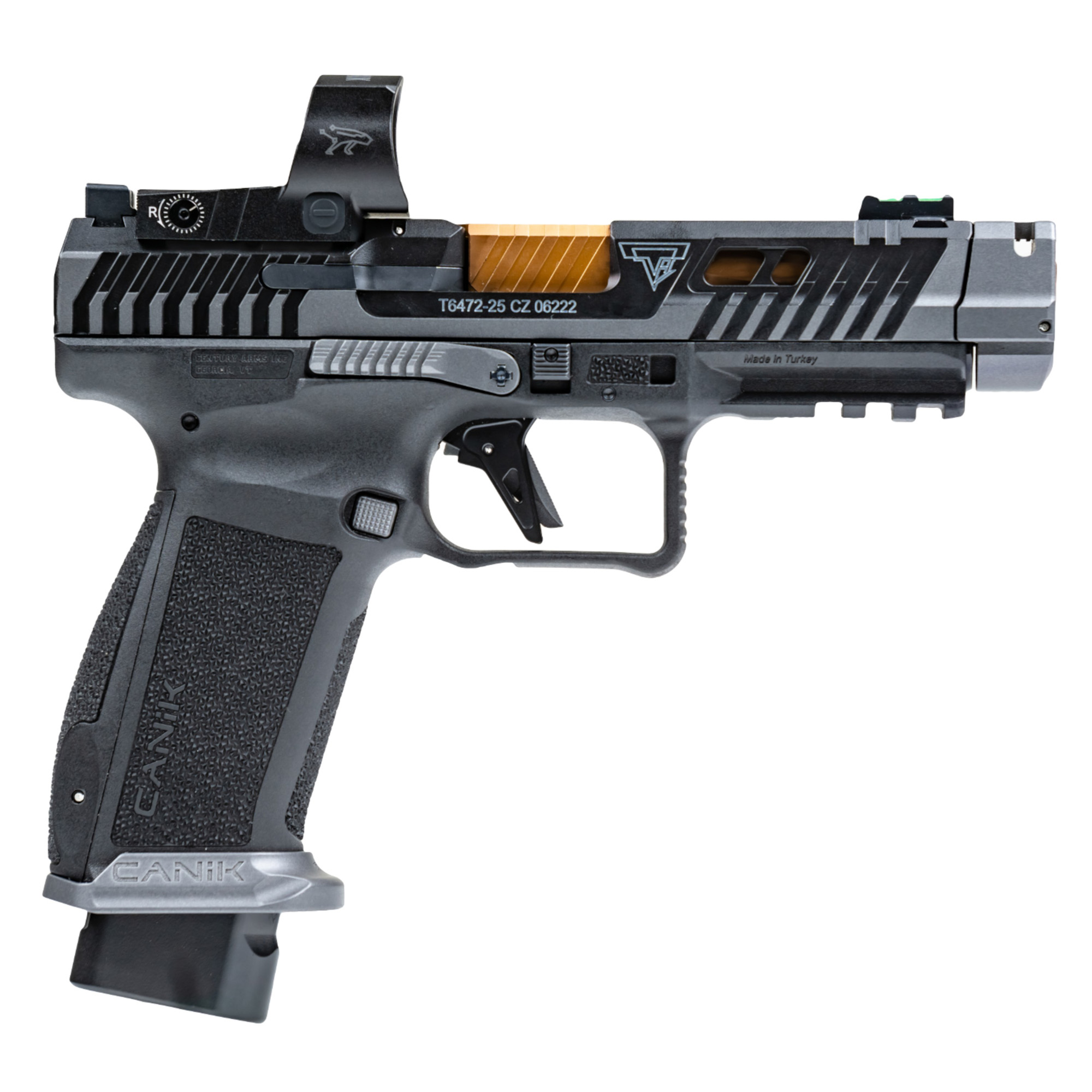 Canik TTI Combat Smoke Pistol 9mm 4.6 in. Bronze Mecanik Optic 18 rd.