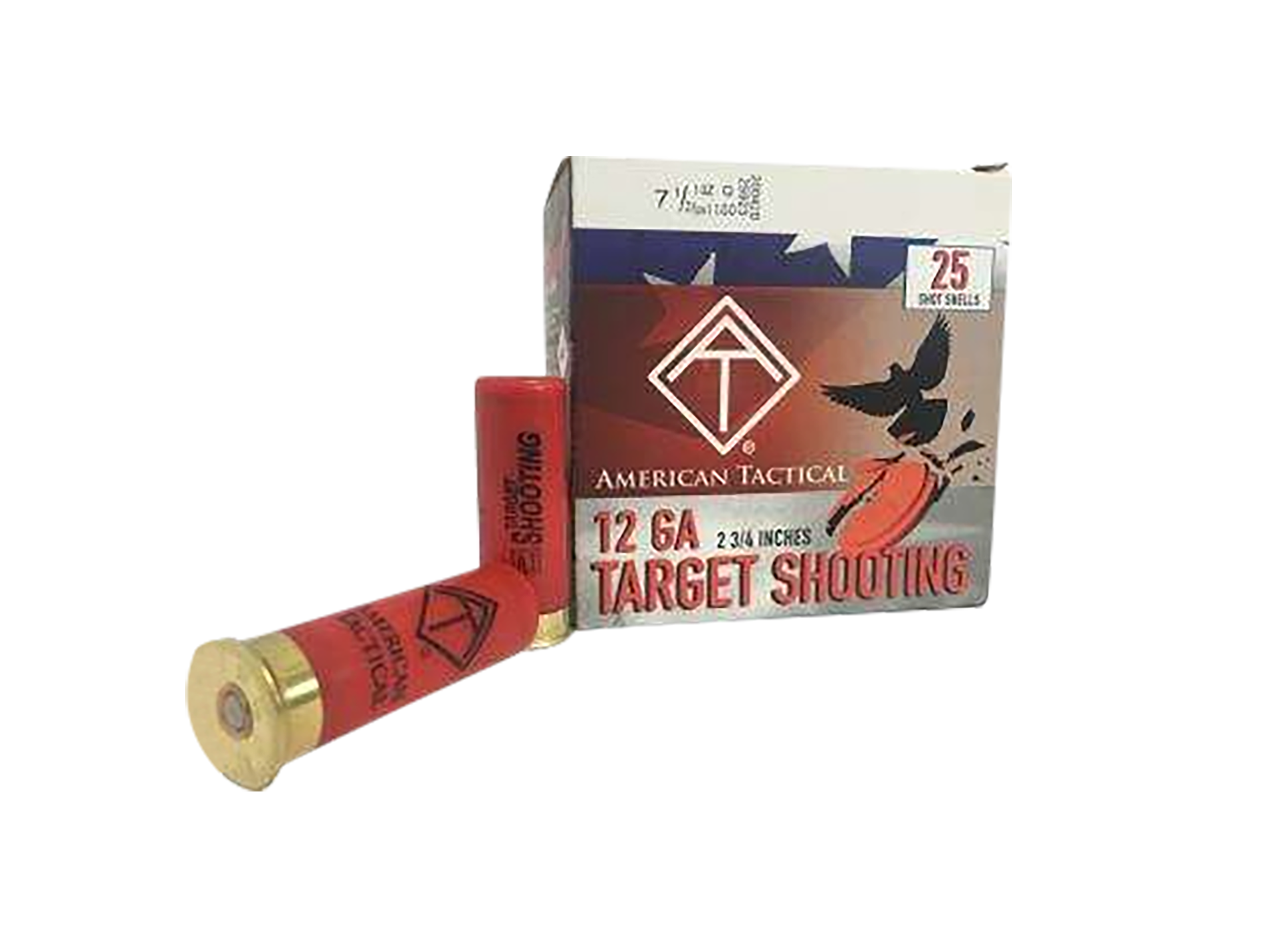 ATI ATIACL12T75 Target Load  12Gauge 2.75" 1oz 7.5Shot 25 Per Box/10 Case