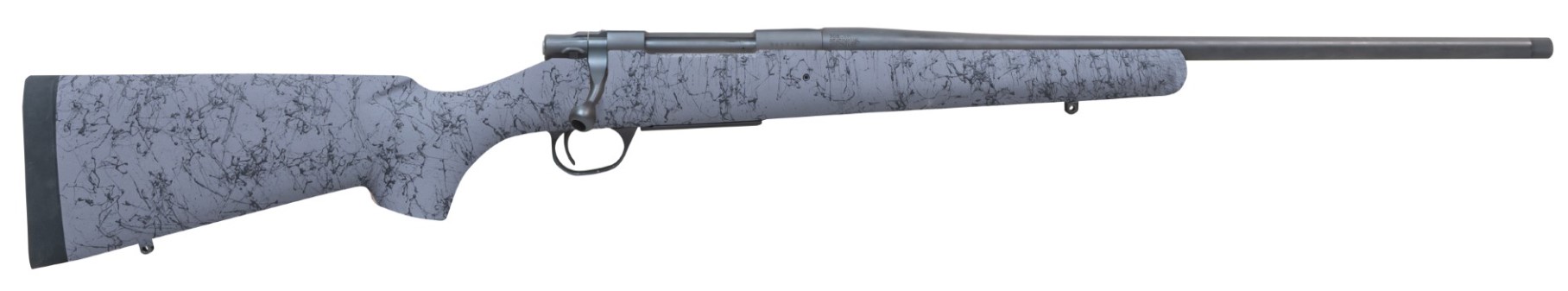 Howa HHSSL65CRGRY 1500 Superlite Gen2 Full Size 6.5 Creedmoor 3+1 20" Black Threaded Barrel, Matte Blue Steel Drilled & Tapped Receiver, Gray w/Black Webbing HS Precision Synthetic Stock, Right Hand