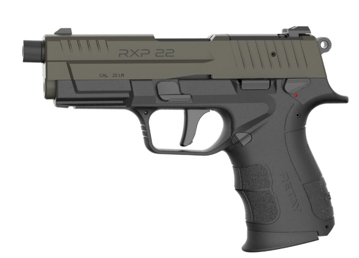 RXP22 .22LR 4" TB OR Blk/OD Grn (2)13rd