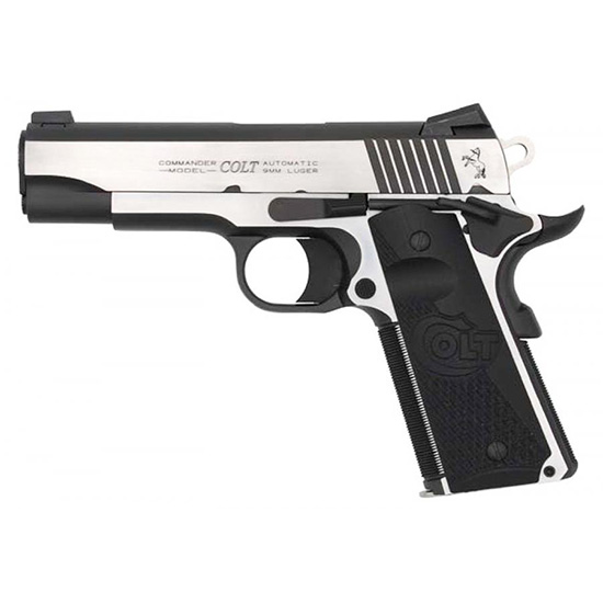 Colt Combat Elite 9mm Luger 4.25 Barrel 9+1 Capacity Two Tone Stainless G10