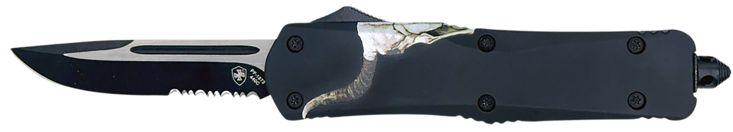 Templar Knife  Gen II Saddle Blanket Slim 3.43" OTF Tanto Plain Black Oxide Stonewashed 440C SS Blade, 5.05" Red Aluminum Handle, Glass Breaker