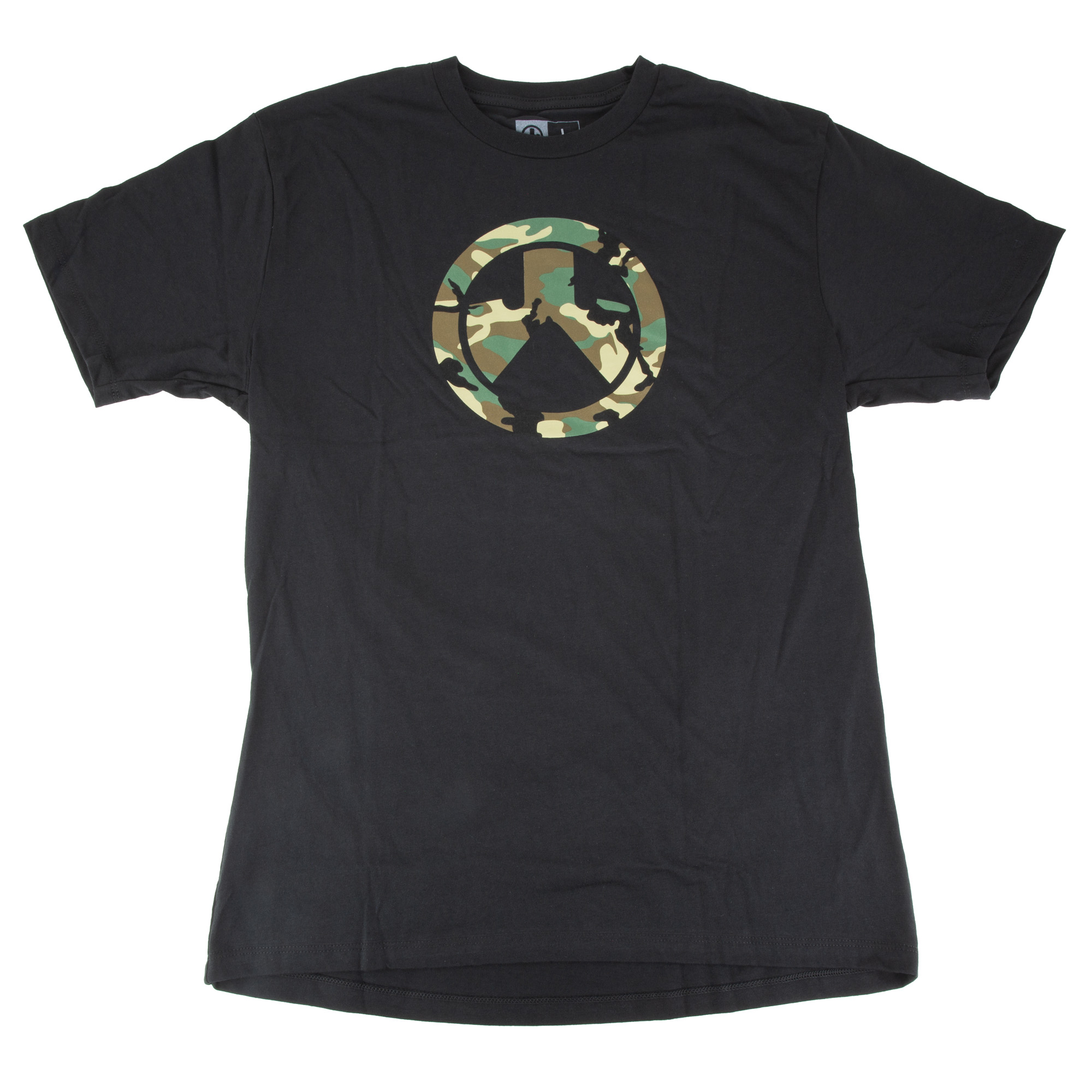MAGPUL WOODLND CAM ICON TSHRT BLK L
